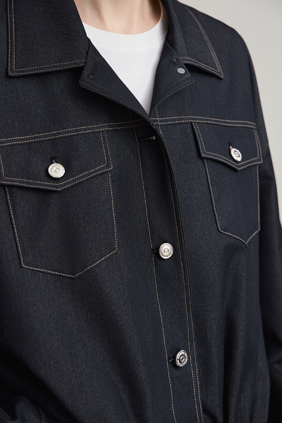 Lapel Drop Shoulder Jacket|AMII-AMII.com