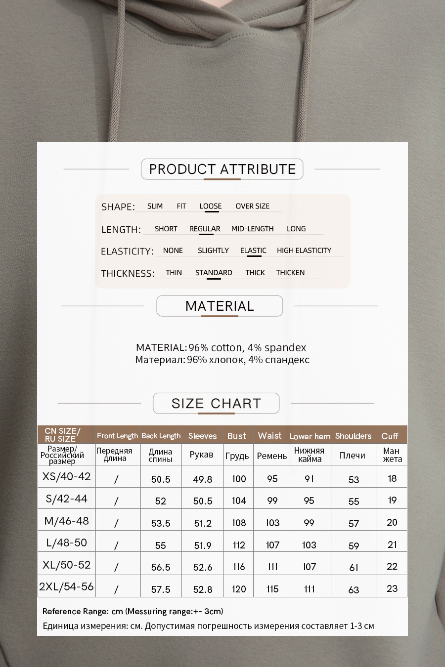 Hooded Letter Embroidered Cotton Hoodie|AMII-AMII.com