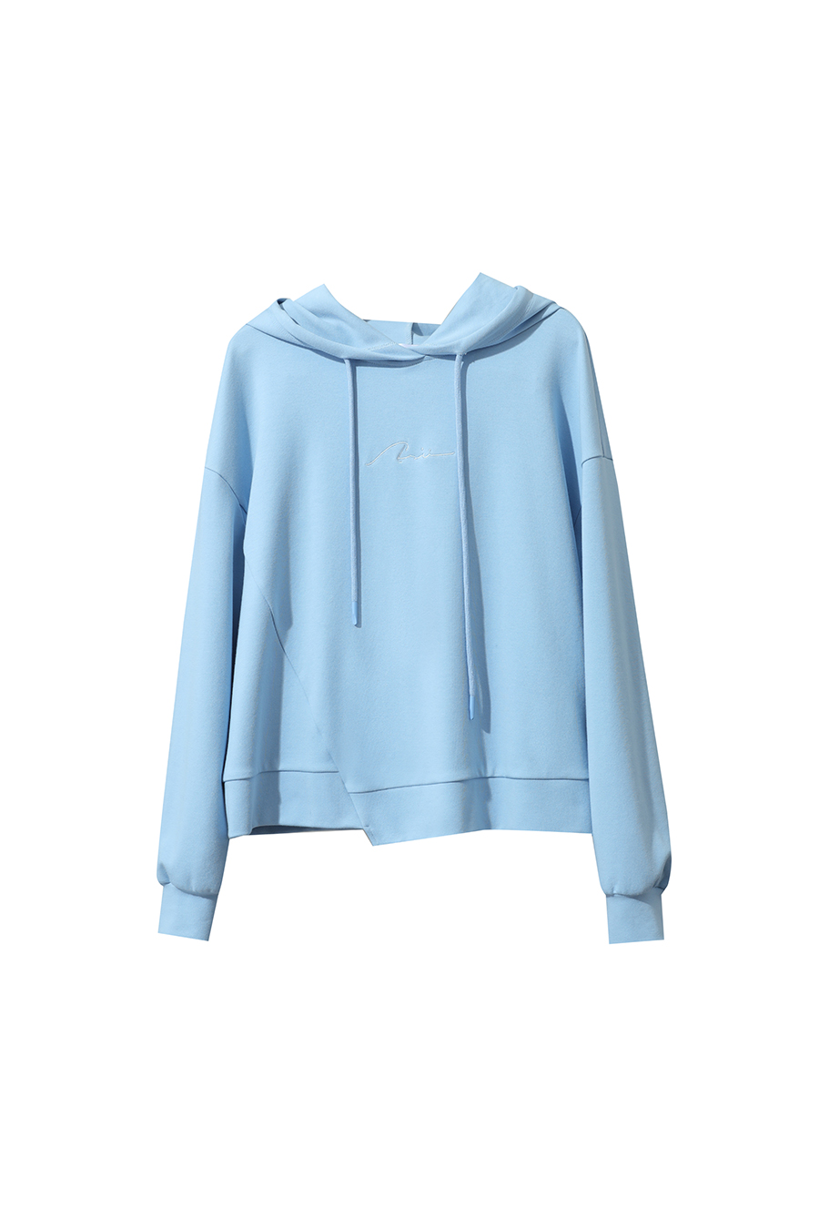 Hooded Letter Embroidered Cotton Hoodie|AMII-AMII.com