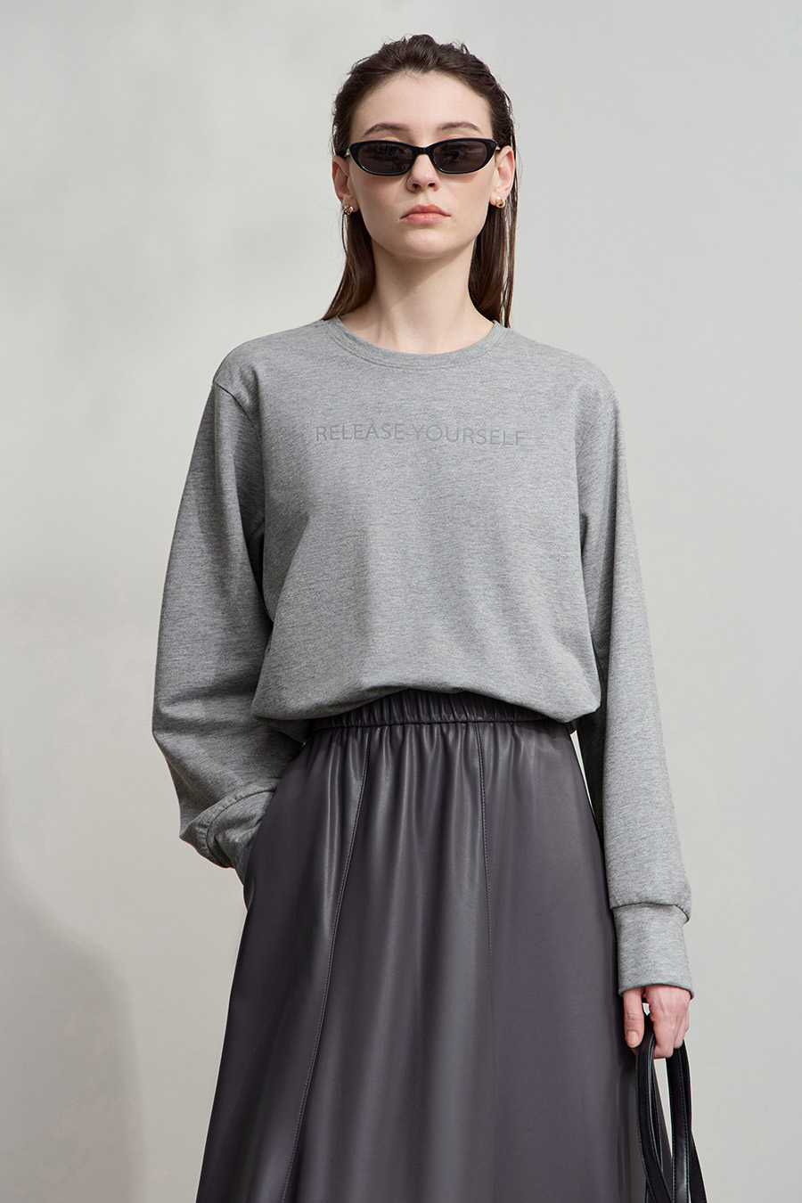 Letter Printed Cotton Hoodie|AMII-AMII.com