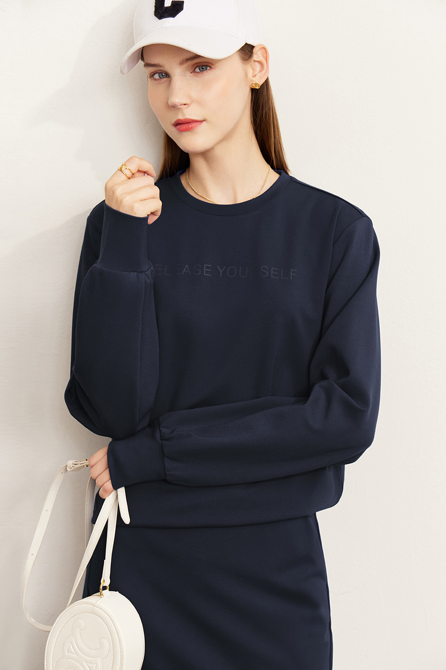 Letter Printed Cotton Hoodie|AMII-AMII.com