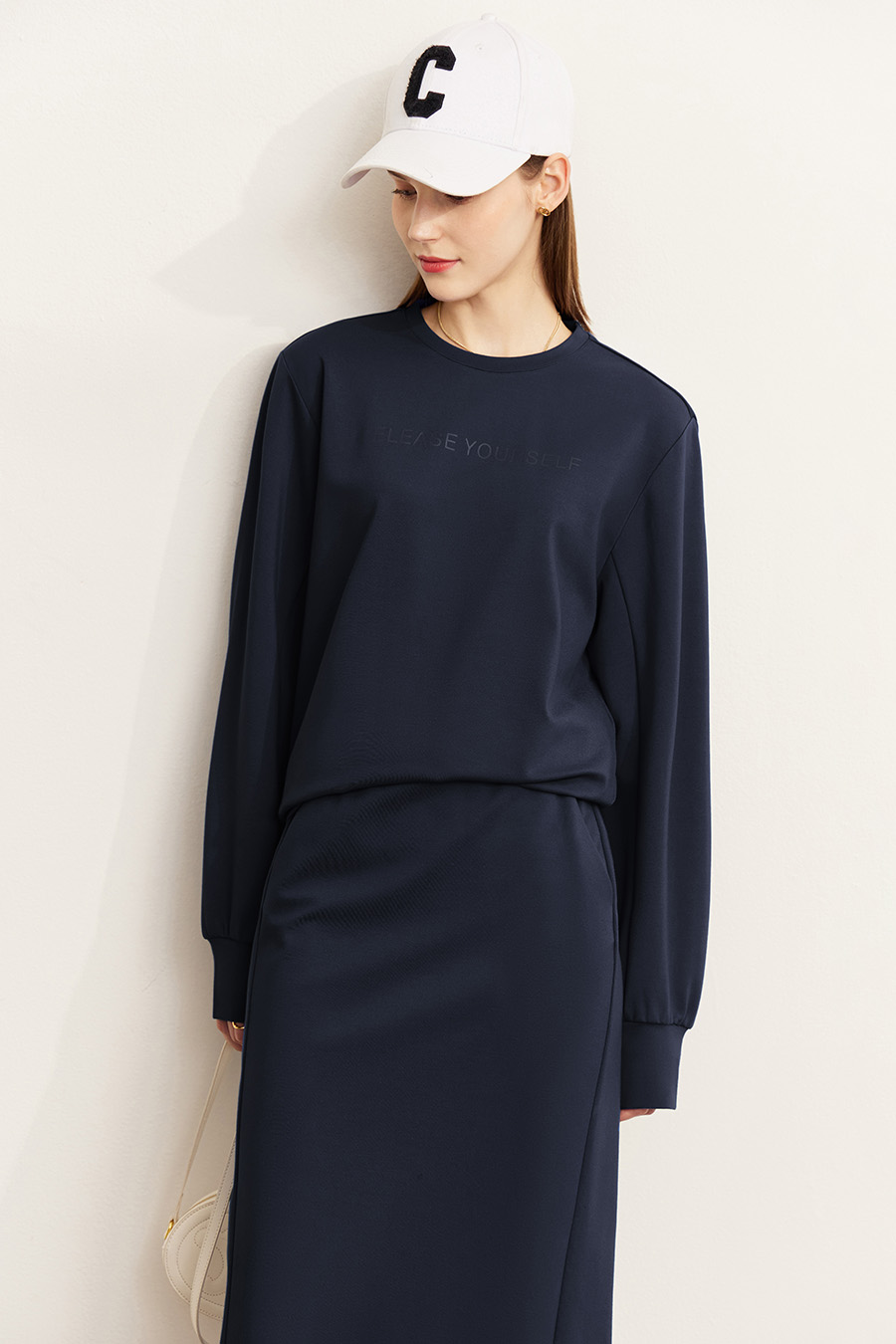 Letter Printed Cotton Hoodie|AMII-AMII.com