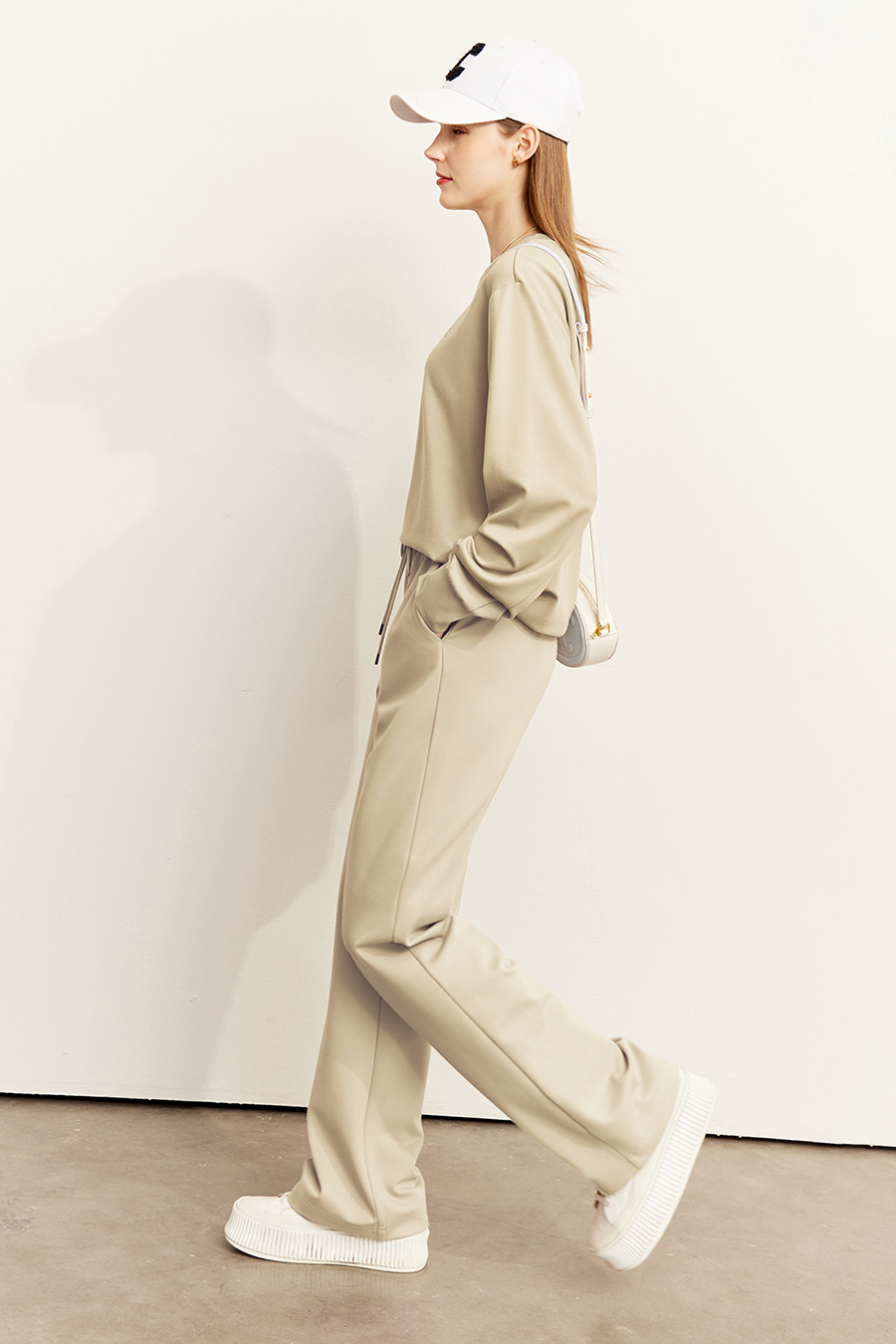 Letter Printed Cotton Hoodie|AMII-AMII.com