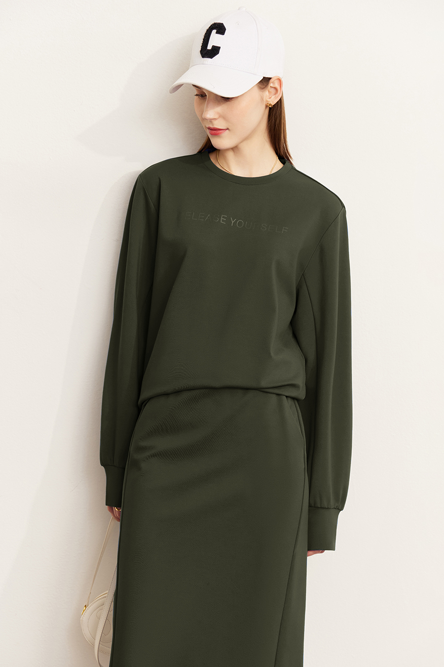 Letter Printed Cotton Hoodie|AMII-AMII.com