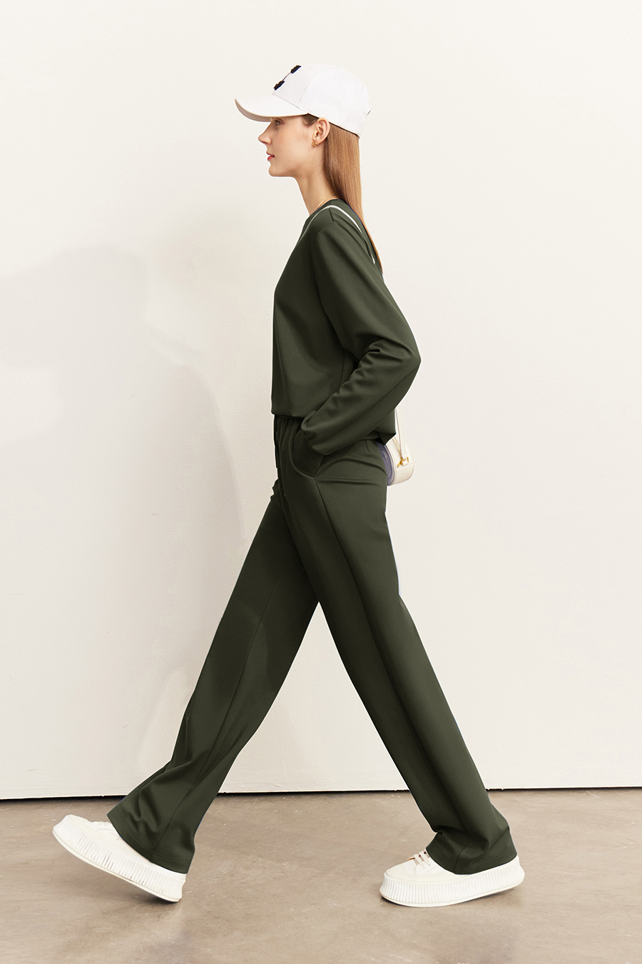 Letter Printed Cotton Hoodie|AMII-AMII.com