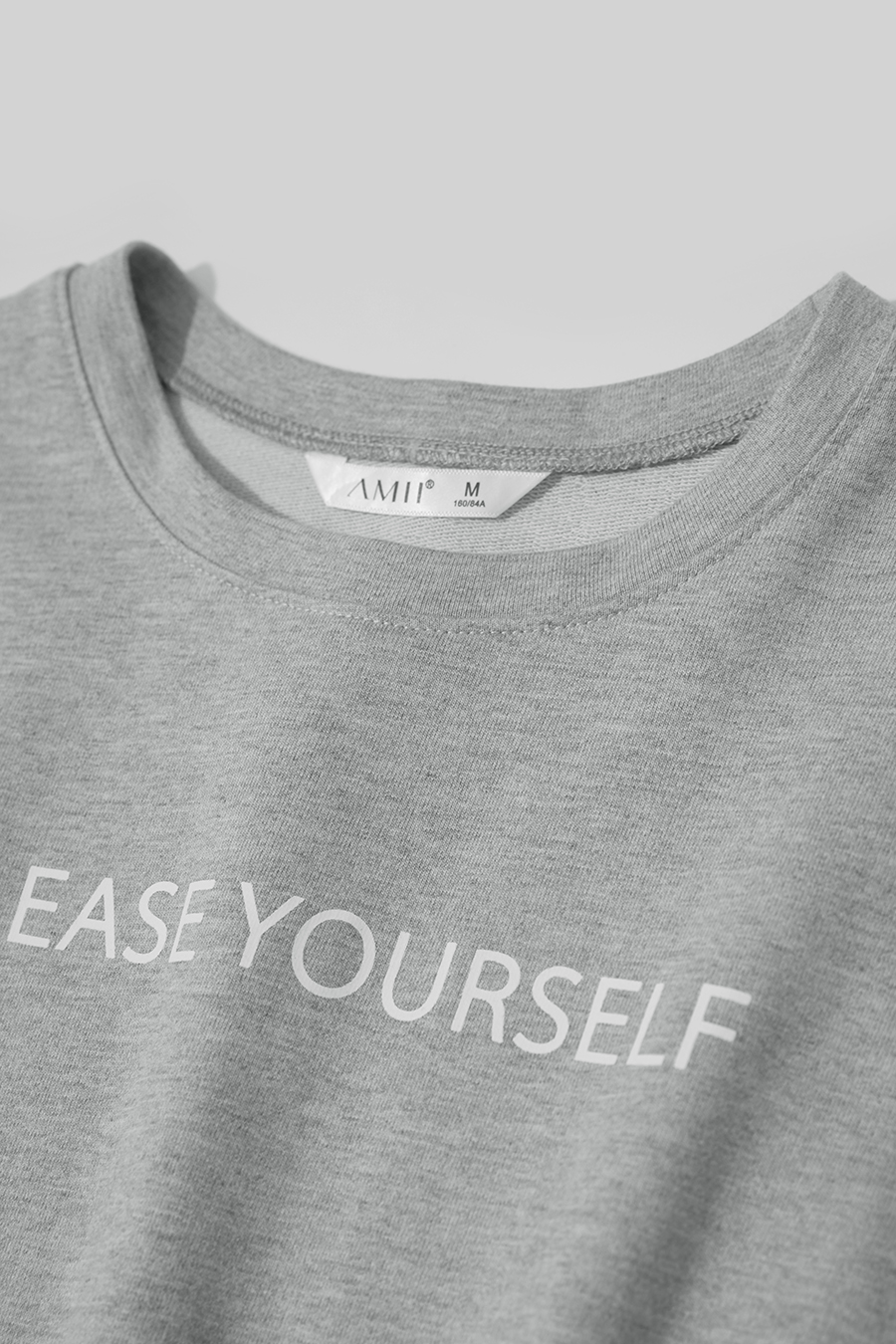 Letter Printed Cotton Hoodie|AMII-AMII.com