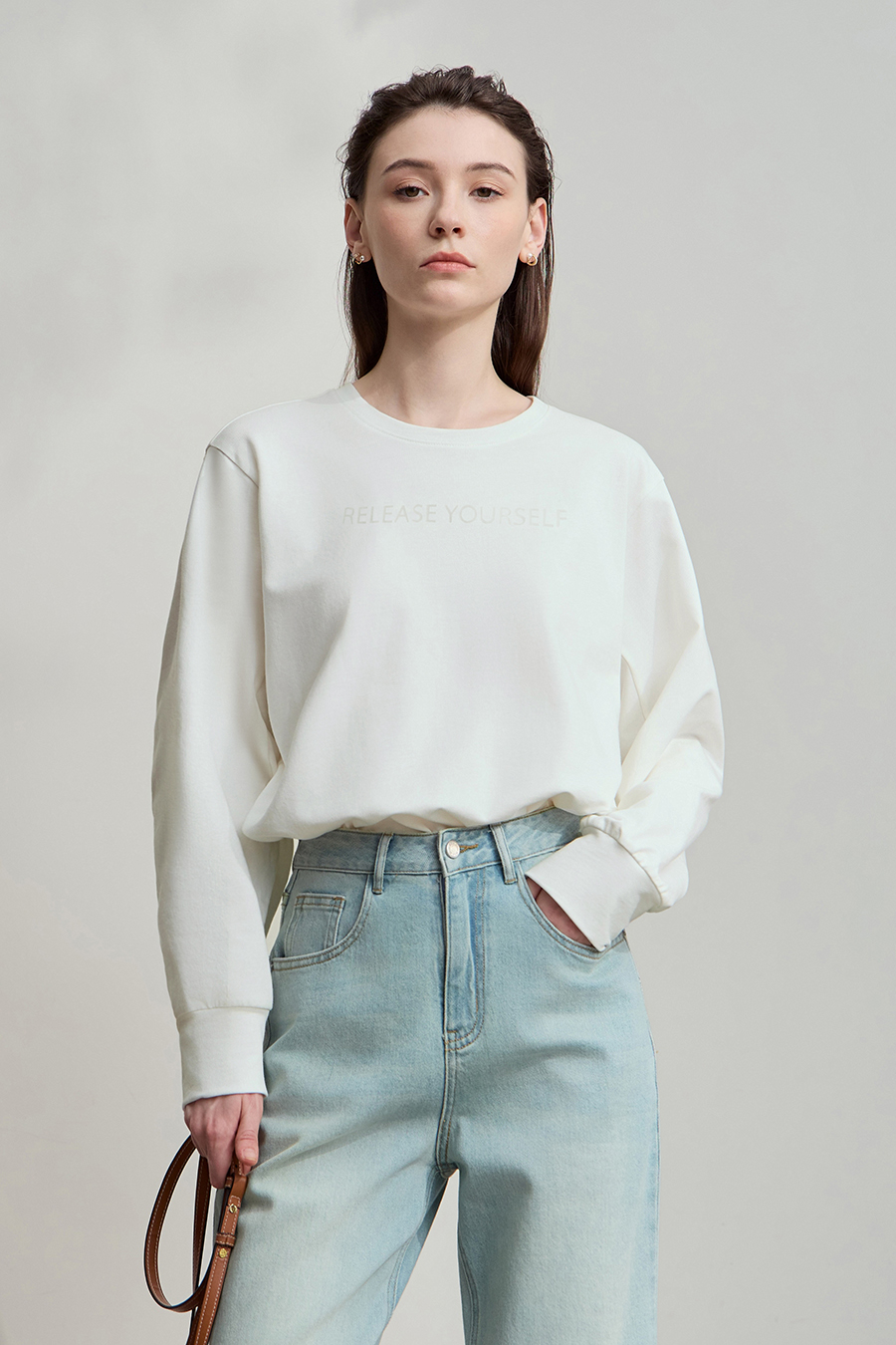 Letter Printed Cotton Hoodie|AMII-AMII.com