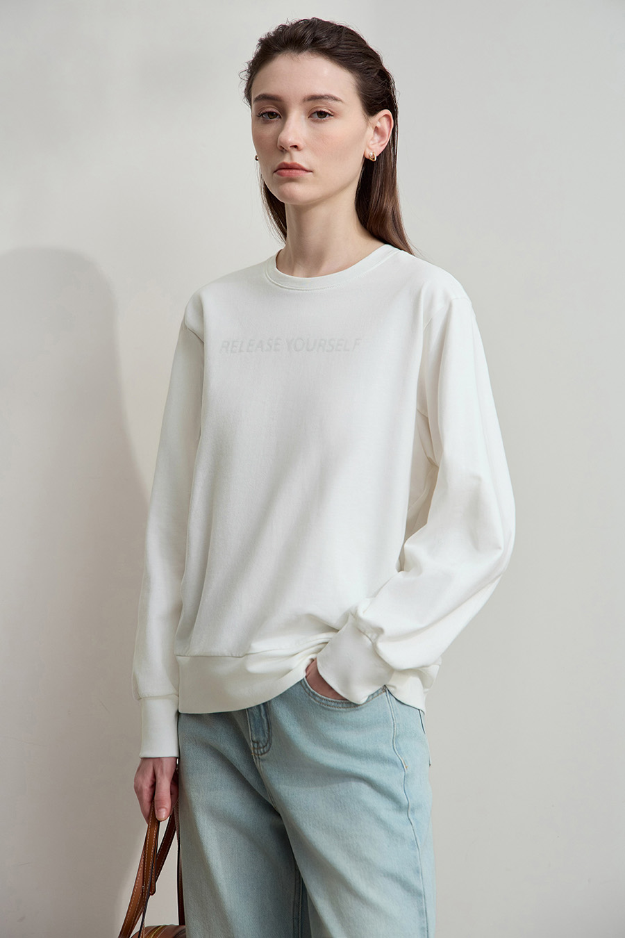 Letter Printed Cotton Hoodie|AMII-AMII.com