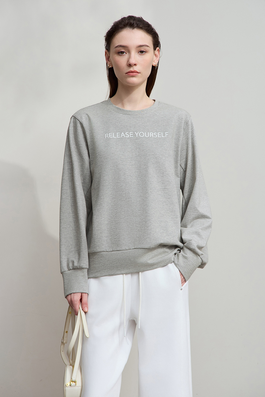 Letter Printed Cotton Hoodie|AMII-AMII.com