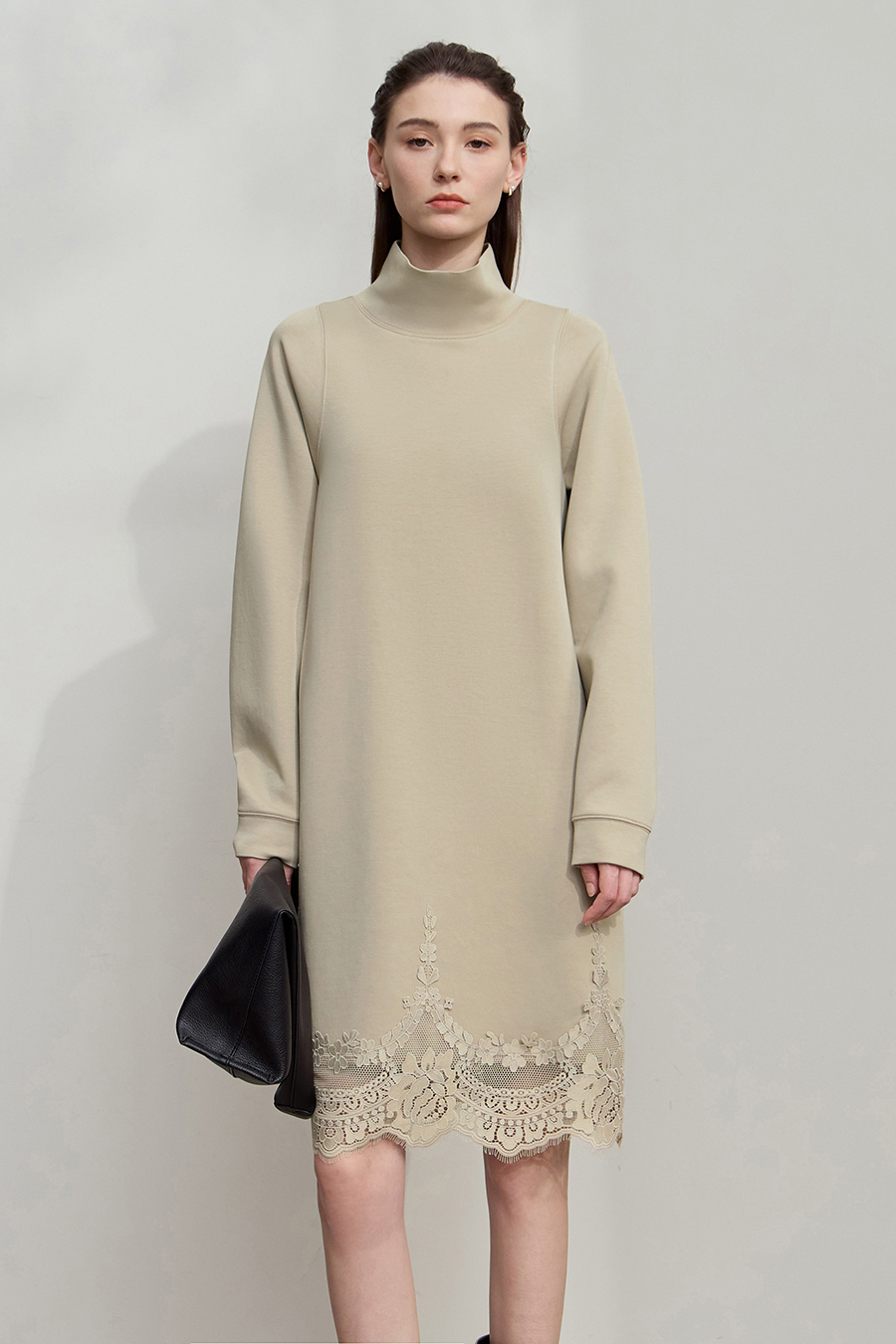 High Neck Air Layer Dress|AMII-AMII.com