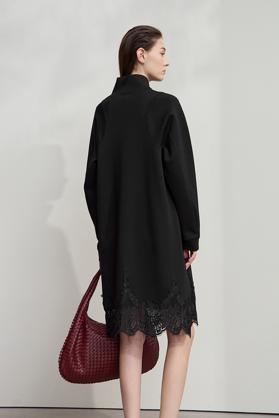 High Neck Air Layer Dress|AMII-AMII.com