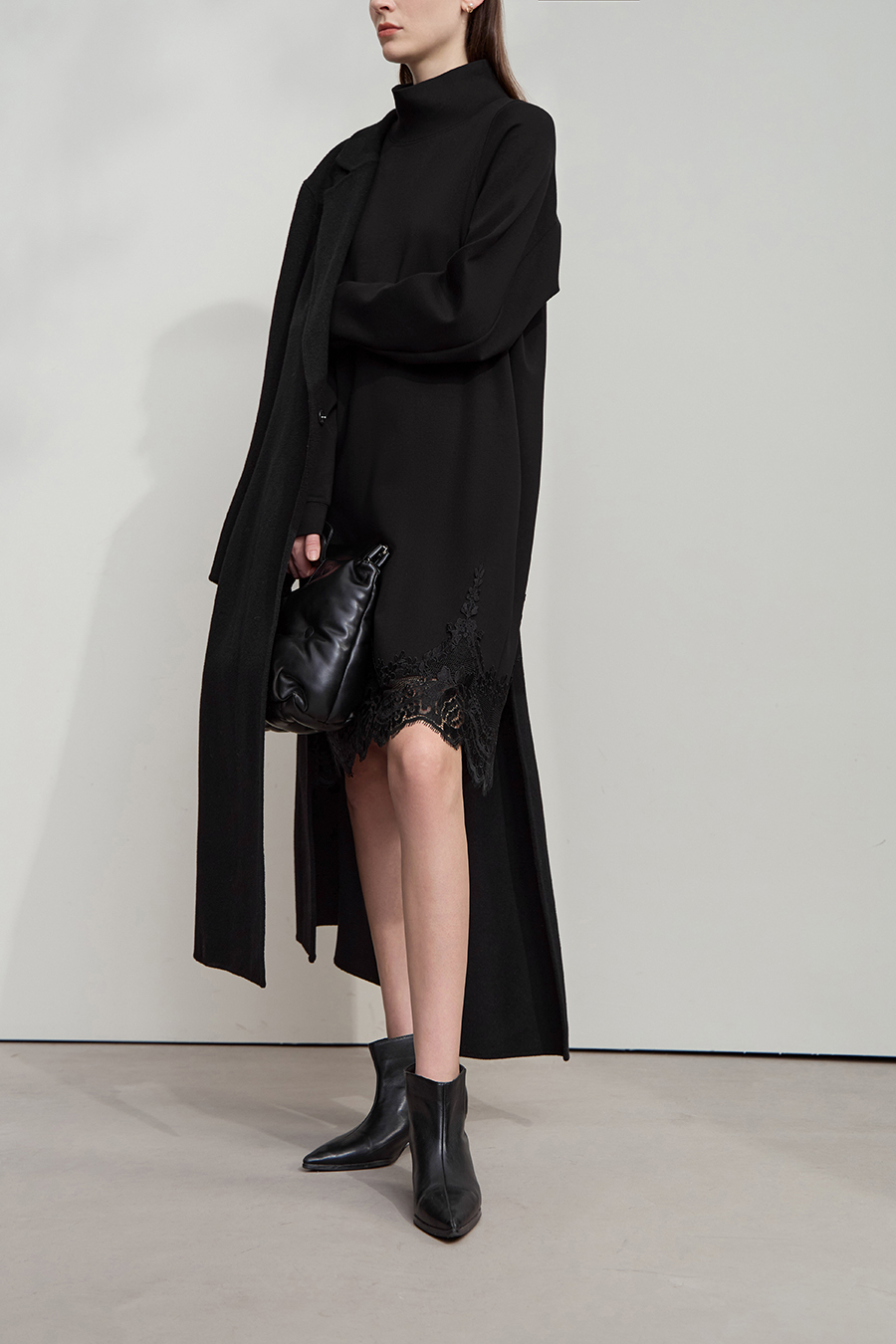 High Neck Air Layer Dress|AMII-AMII.com