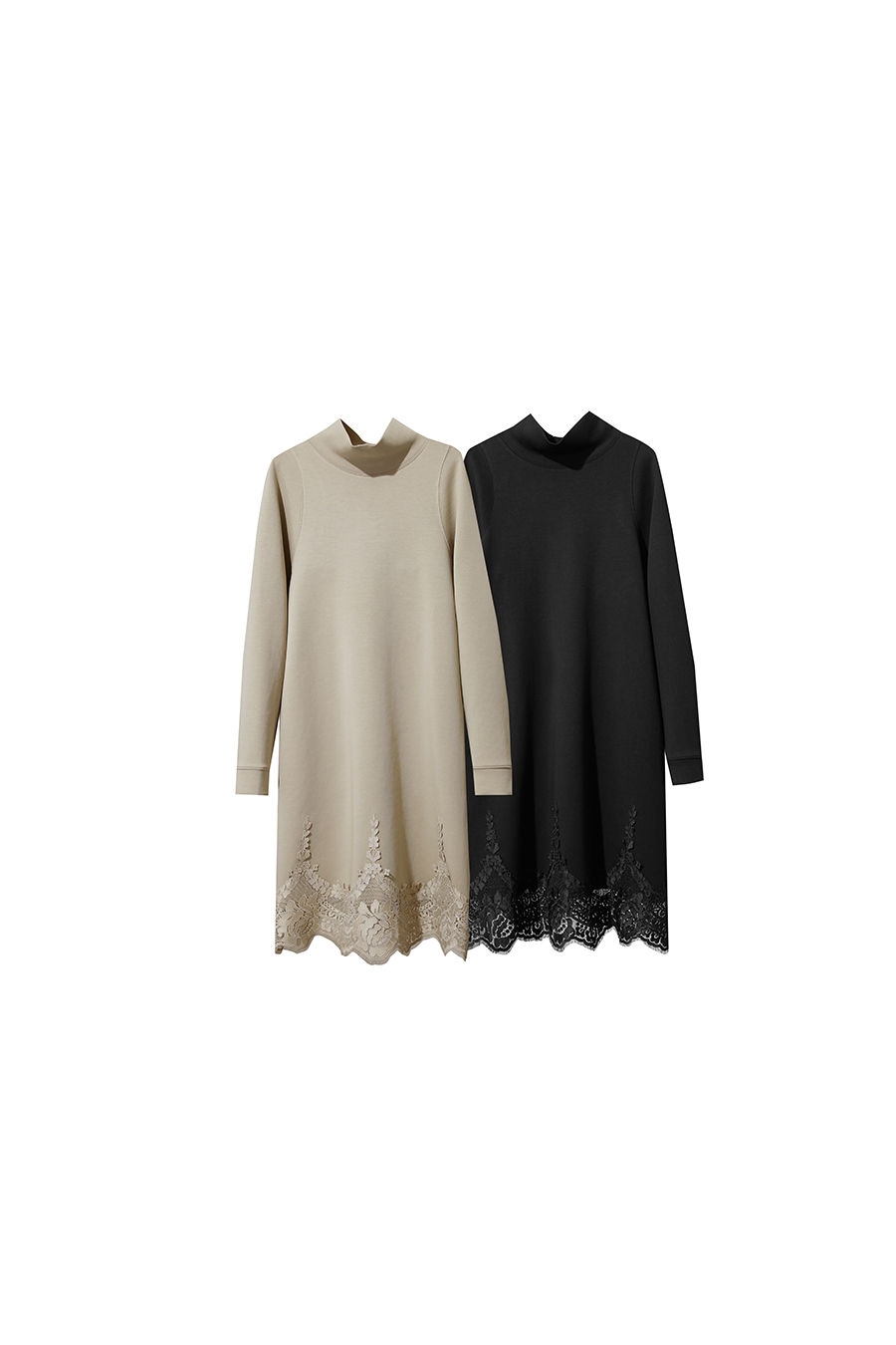 High Neck Air Layer Dress|AMII-AMII.com