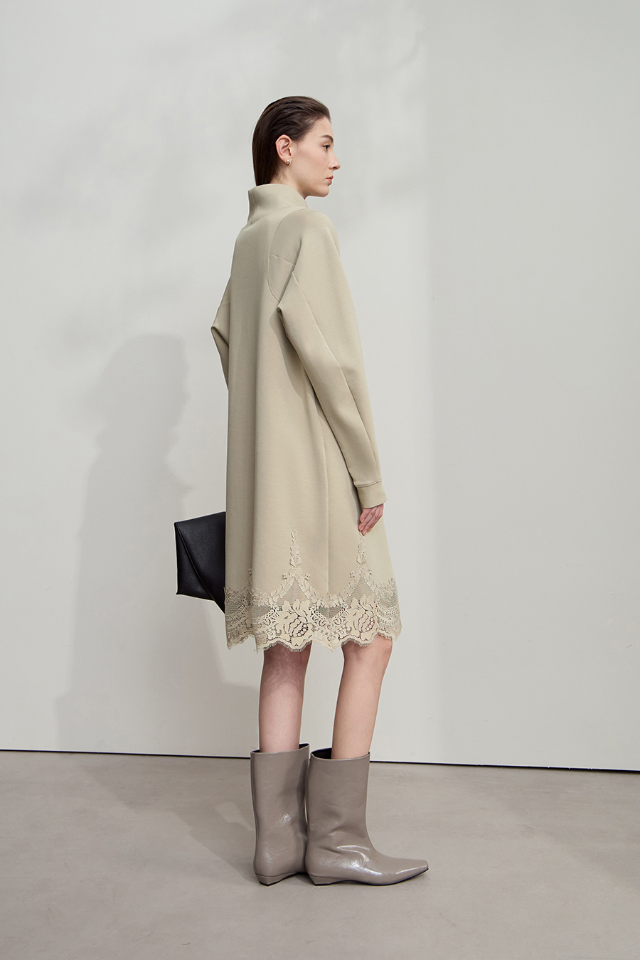 High Neck Air Layer Dress|AMII-AMII.com