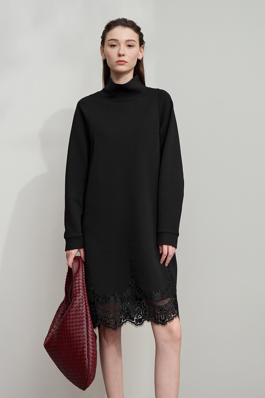 High Neck Air Layer Dress|AMII-AMII.com