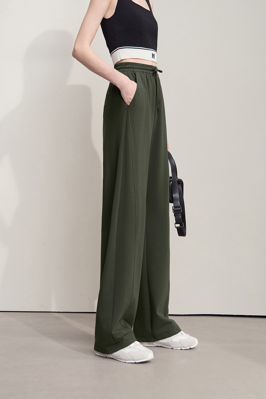 Stretchy Straight Casual Sweatpants