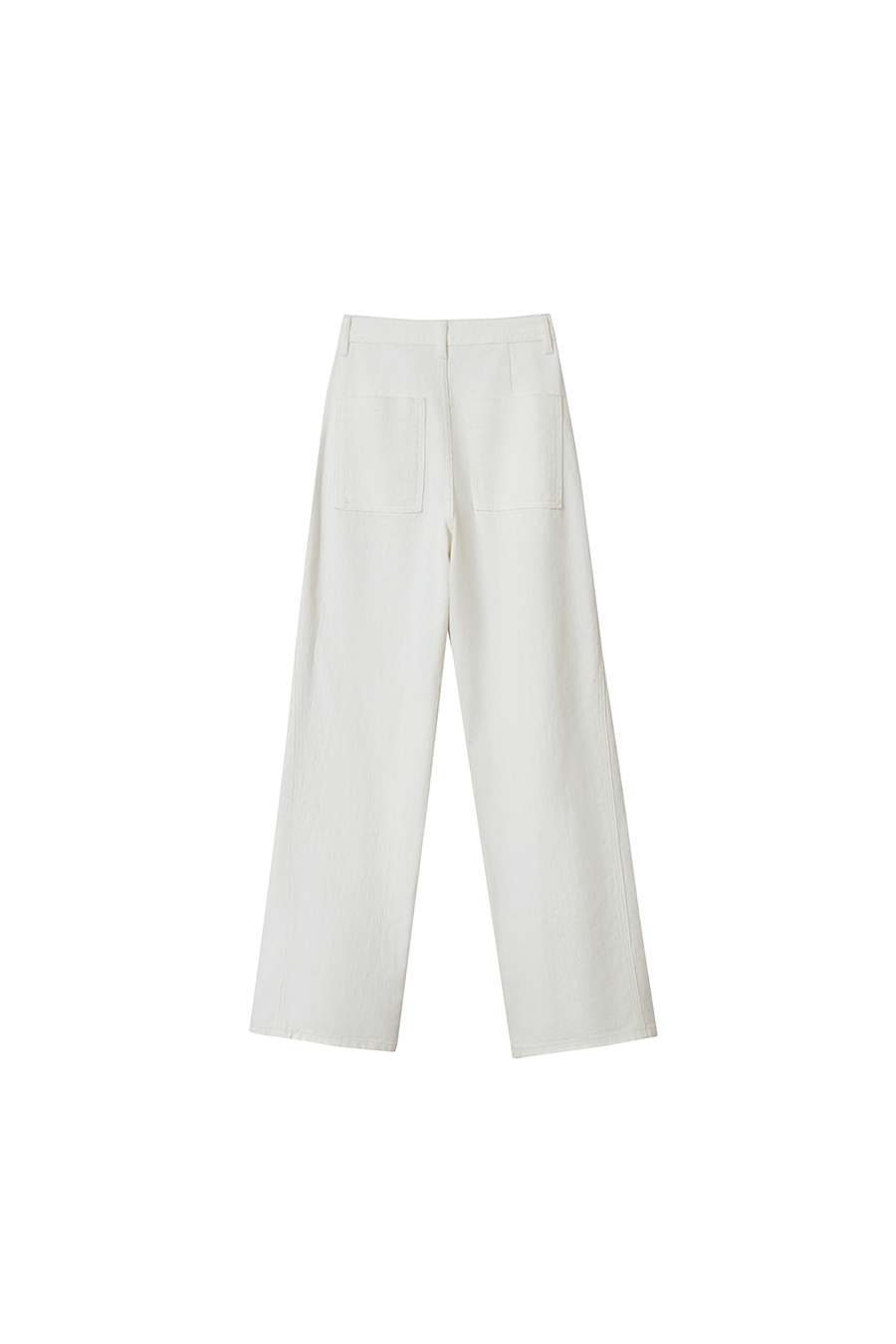 All - Cotton Wide - leg Denim Long Pants|AMII-AMII.com
