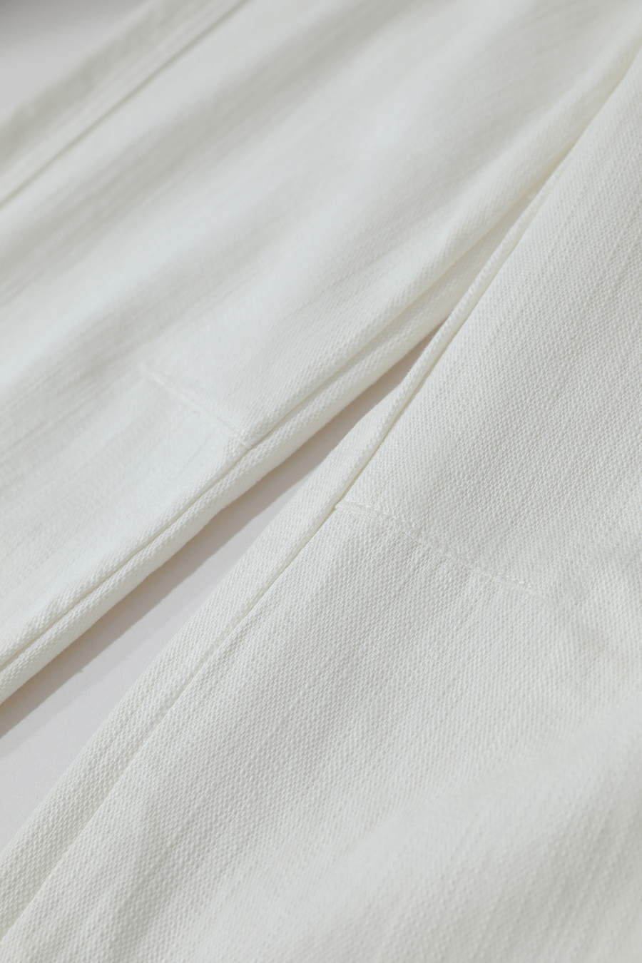 All - Cotton Wide - leg Denim Long Pants|AMII-AMII.com