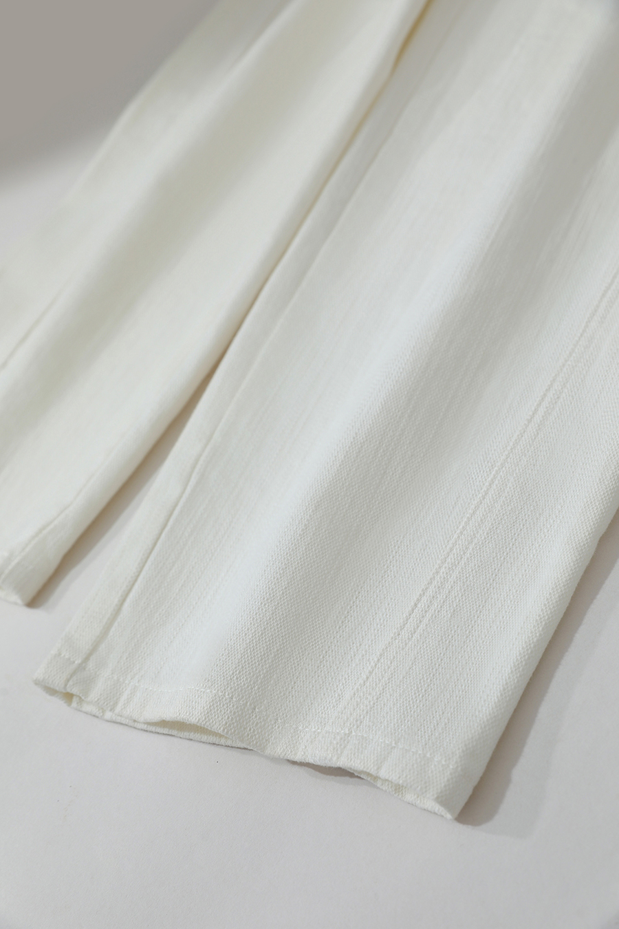 All - Cotton Wide - leg Denim Long Pants|AMII-AMII.com