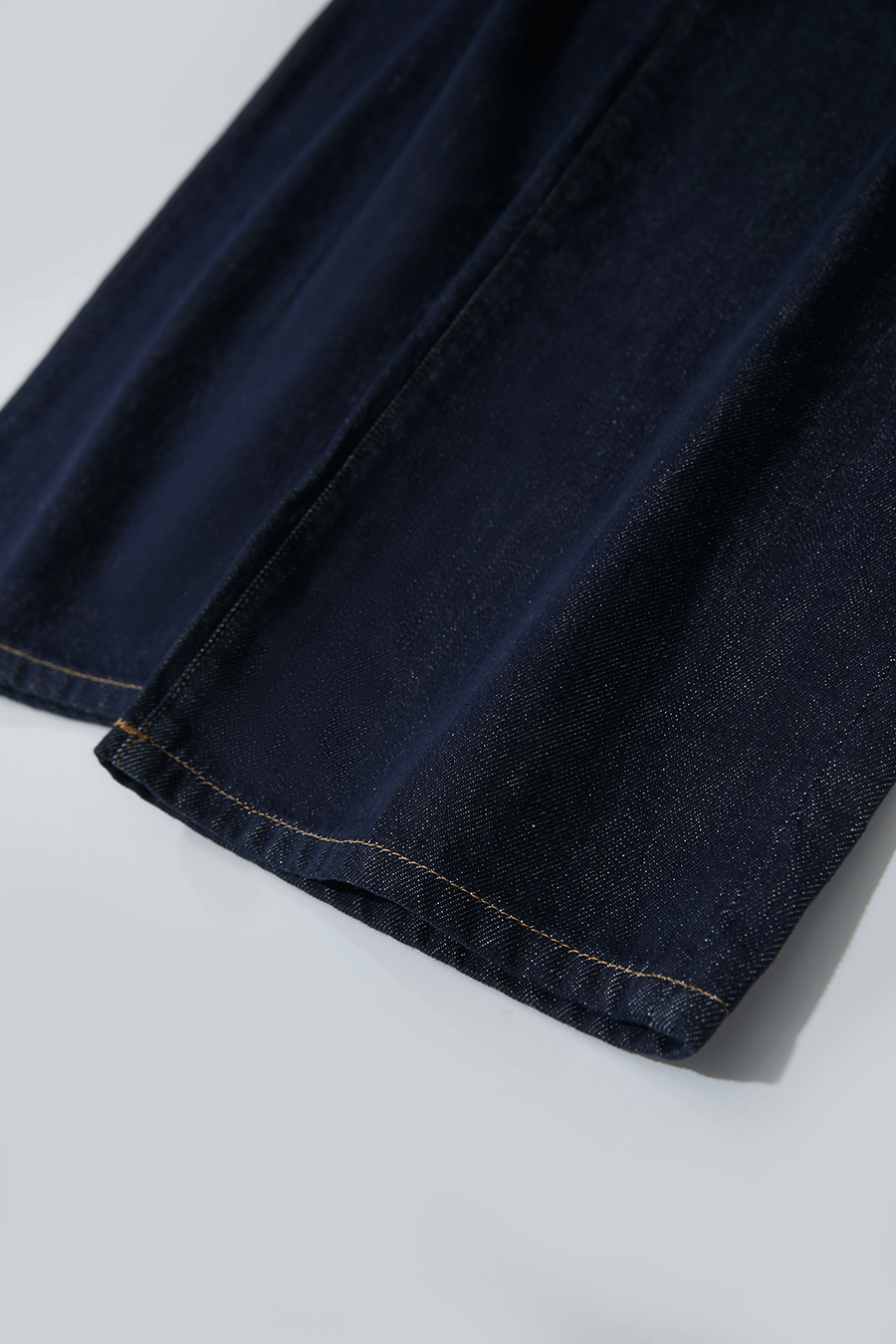 Embroidered Wide-leg Denim Trousers