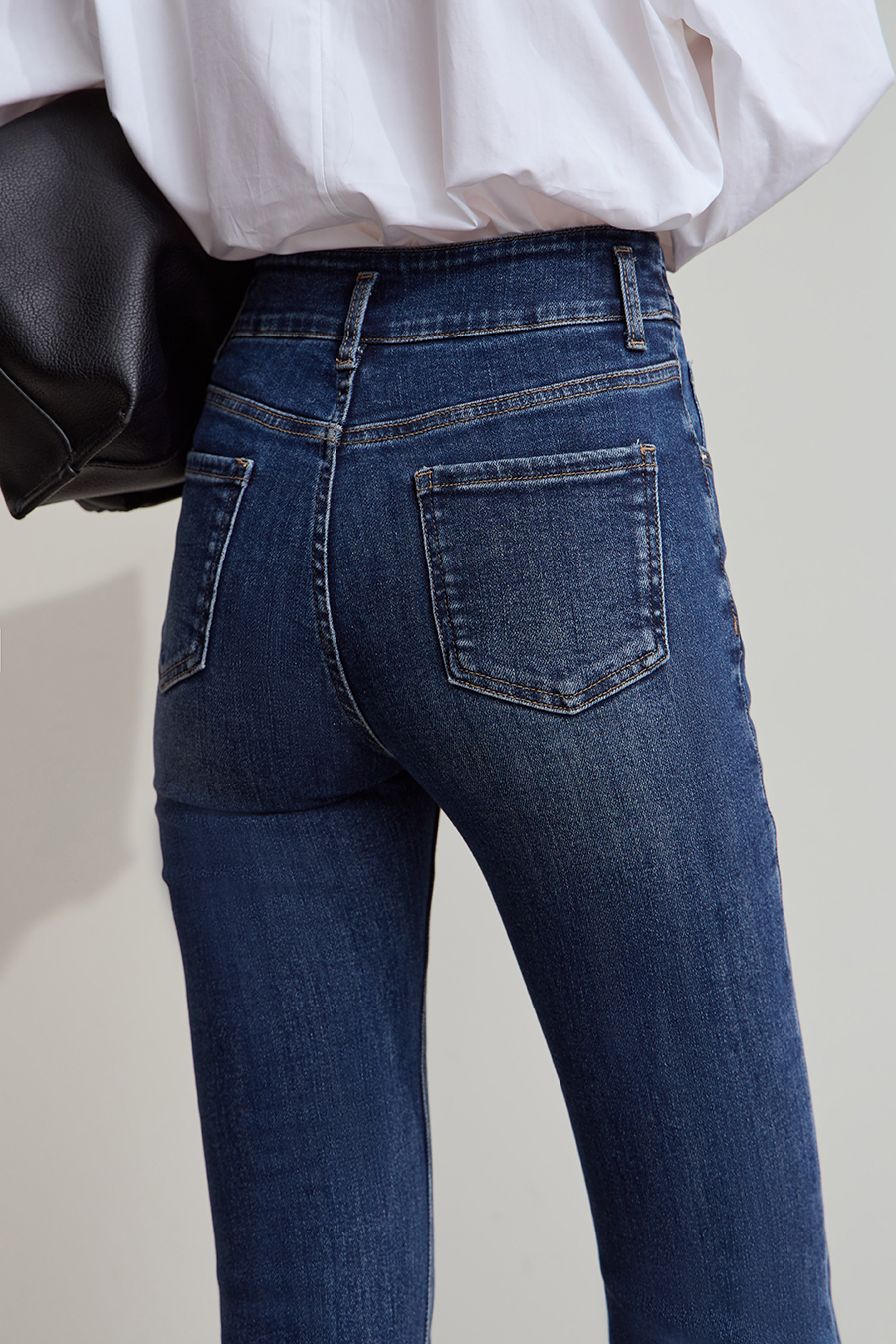 Retro Flare Denim Pants|AMII-AMII.com