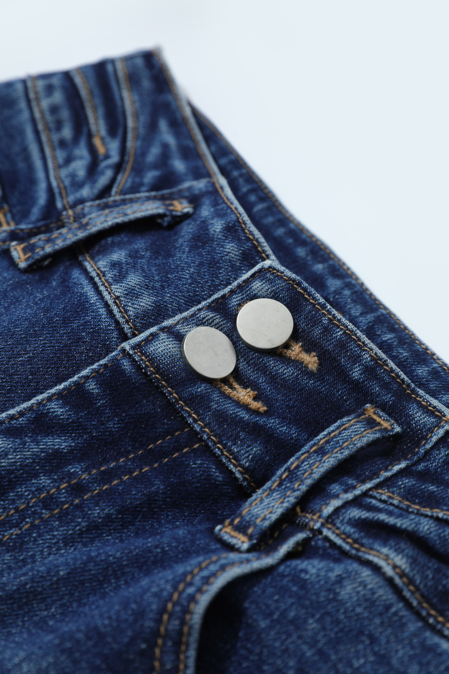 Retro Flare Denim Pants|AMII-AMII.com