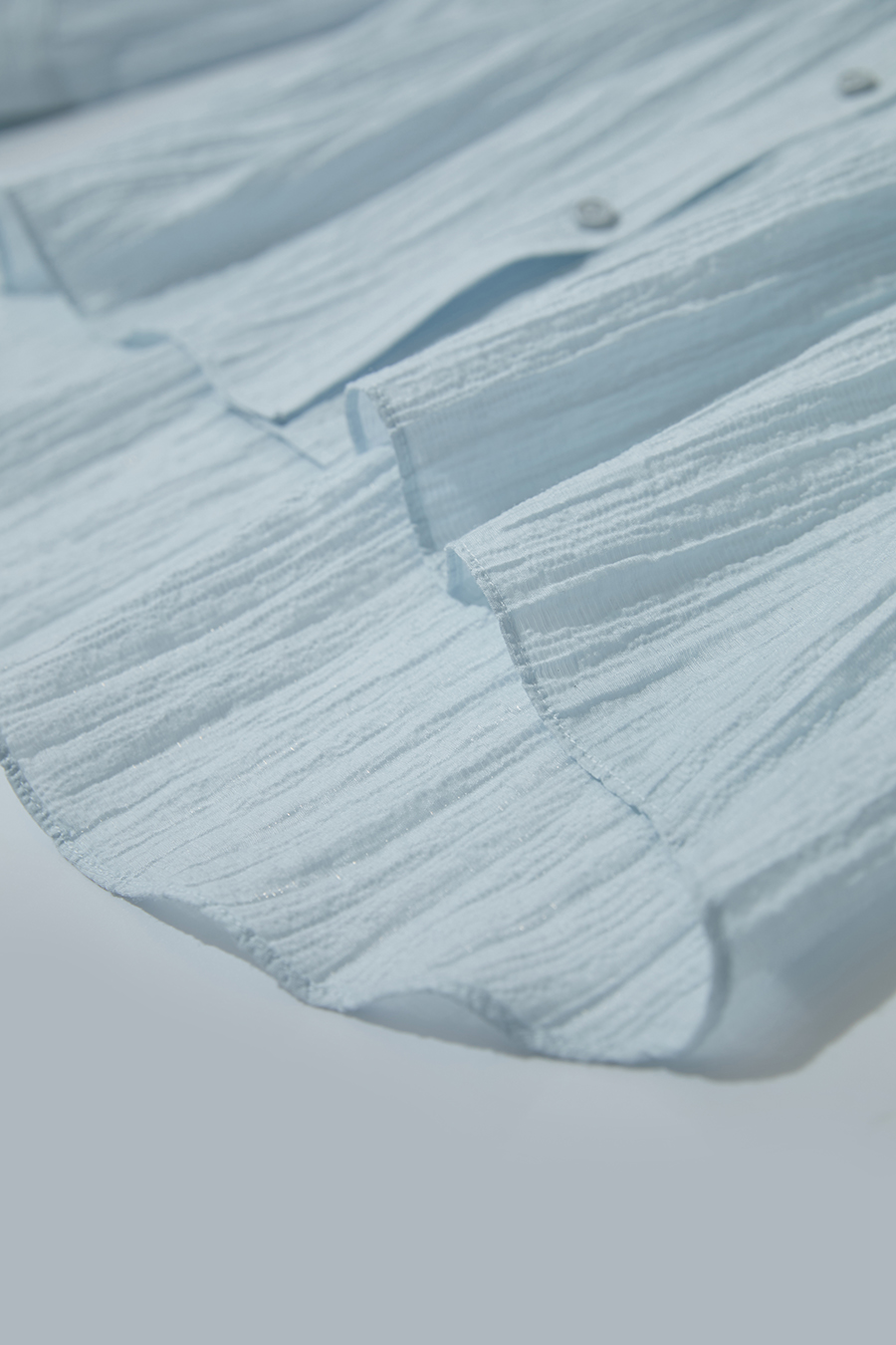 Tweed-Style Ribbon Acetate Shirt