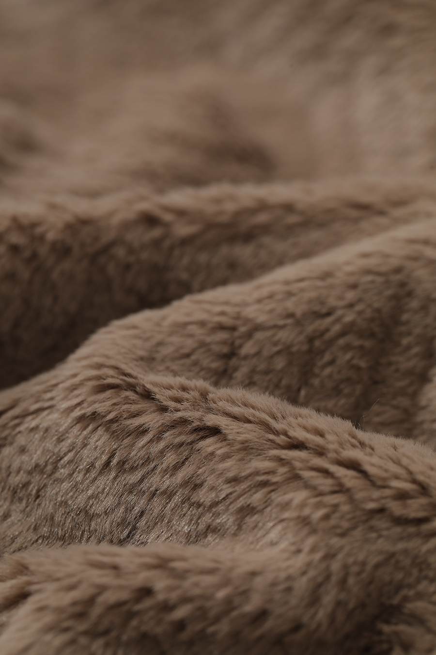 Luxuriously Warm Crew Neck Fleece Coat