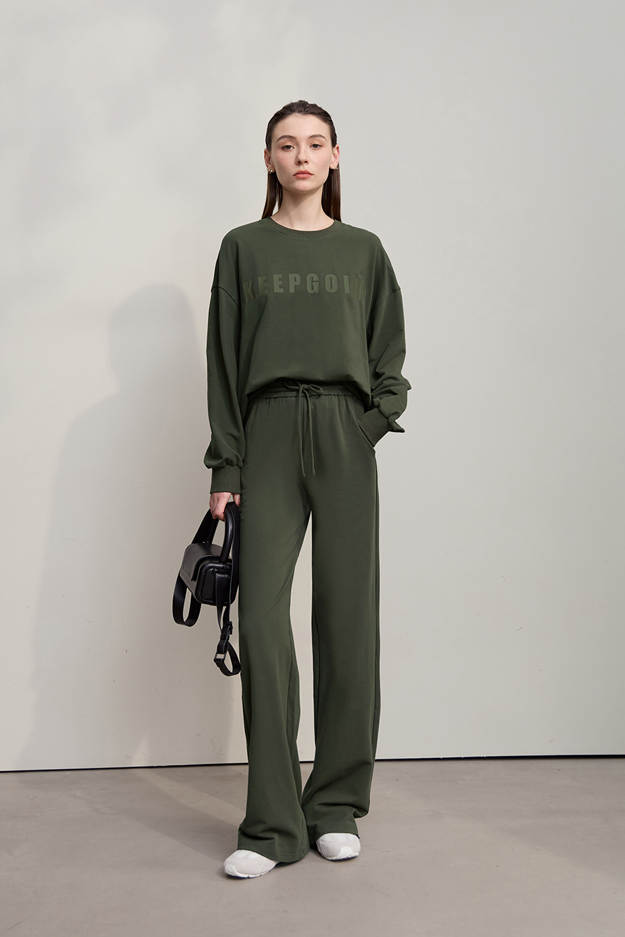 Letter Printed Loose Sweatshirt