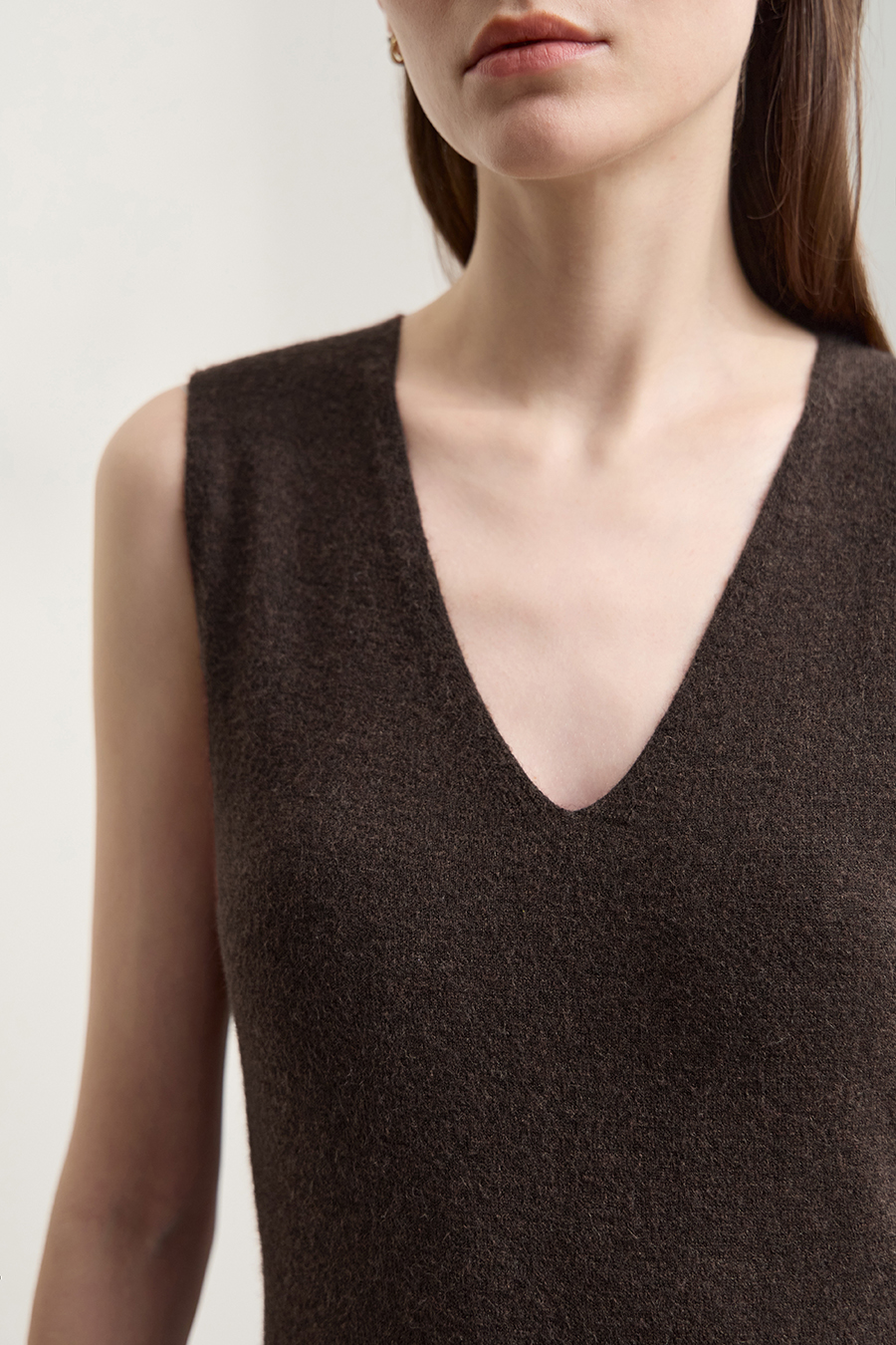 V-Neck Waist-Cinched Dress|AMII-AMII.com