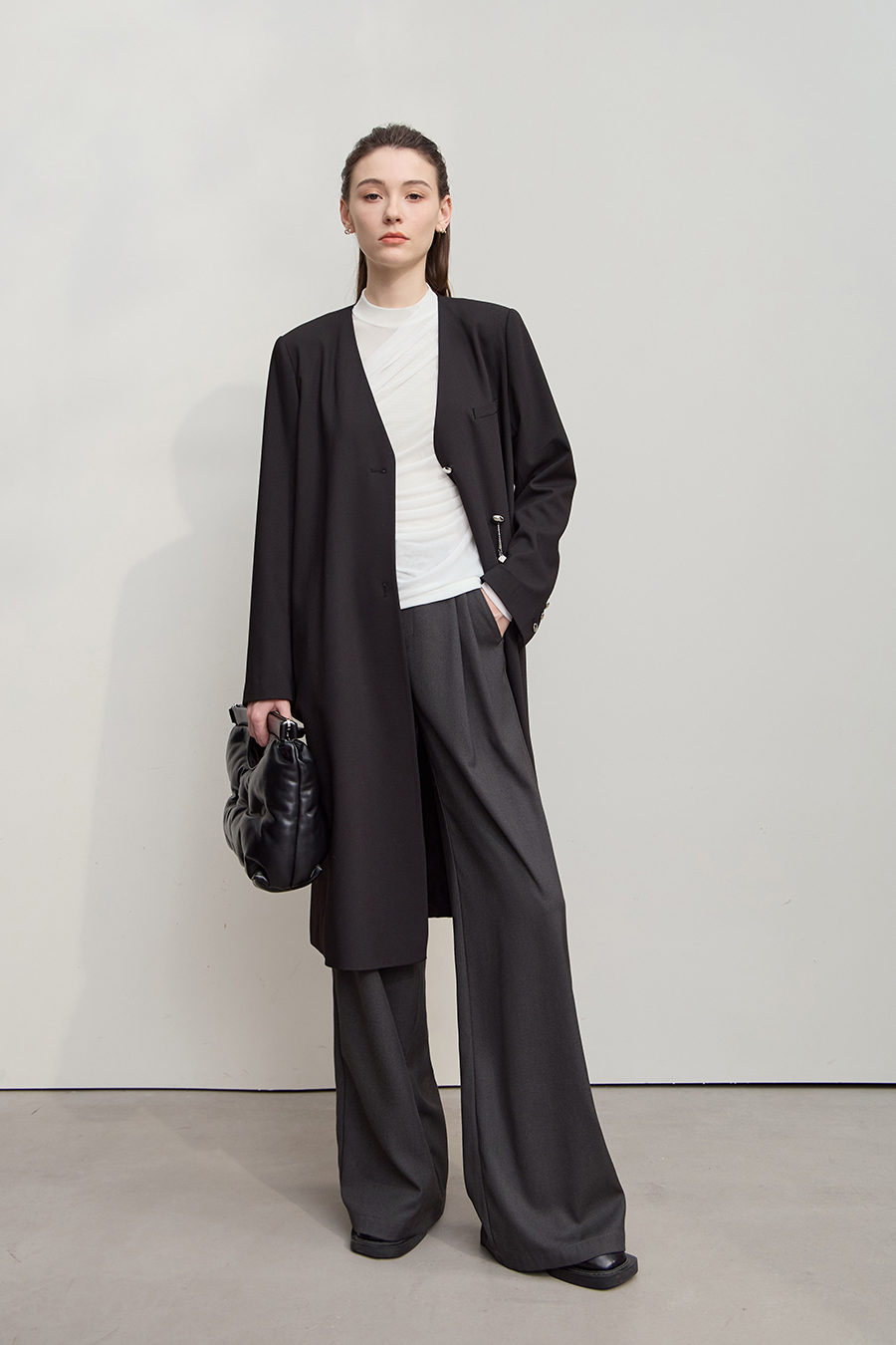 Elastic Mesh Slim T - Shirt|AMII-AMII.com