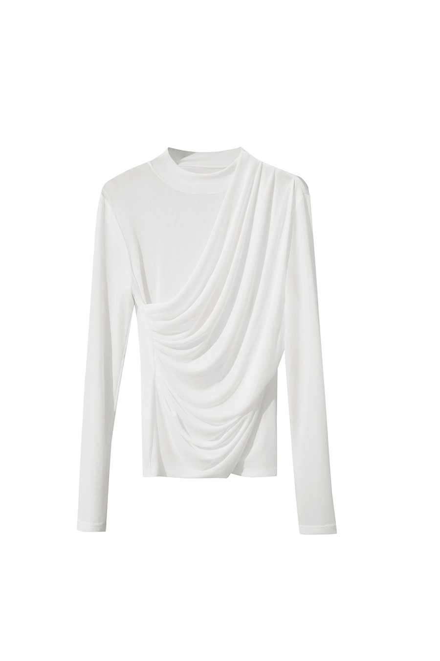 Elastic Mesh Slim T - Shirt|AMII-AMII.com