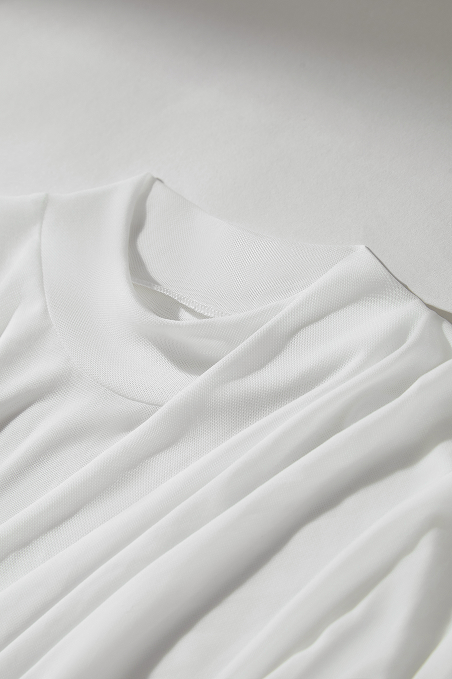 Elastic Mesh Slim T - Shirt|AMII-AMII.com