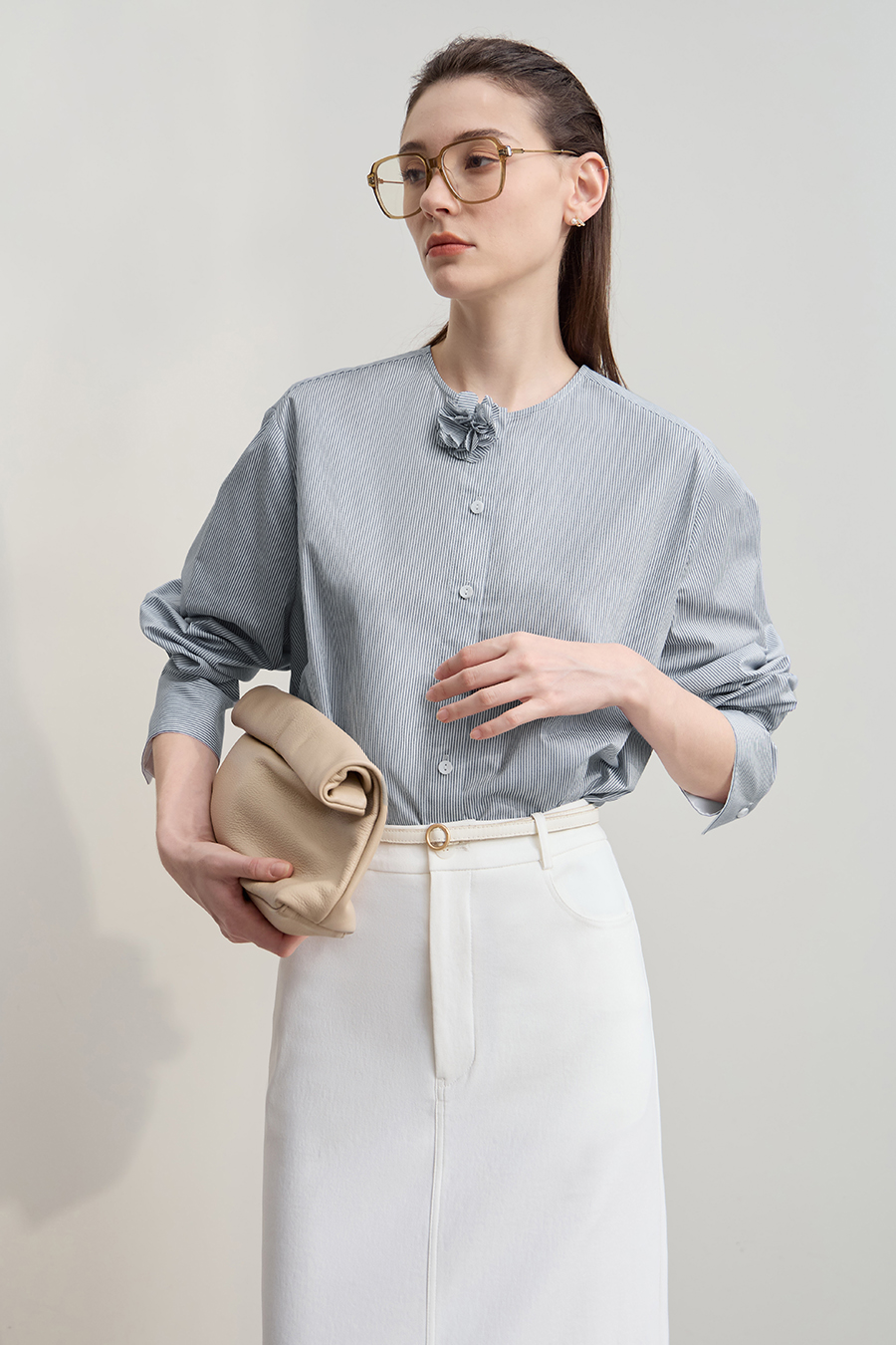 3D Floral Cotton Shirt