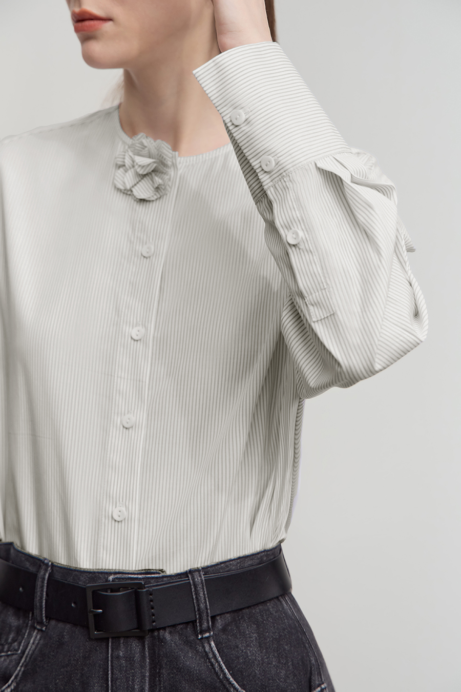 3D Floral Cotton Shirt