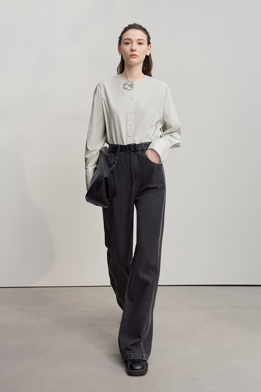 3D Floral Cotton Shirt