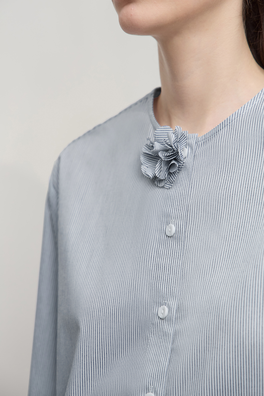 3D Floral Cotton Shirt
