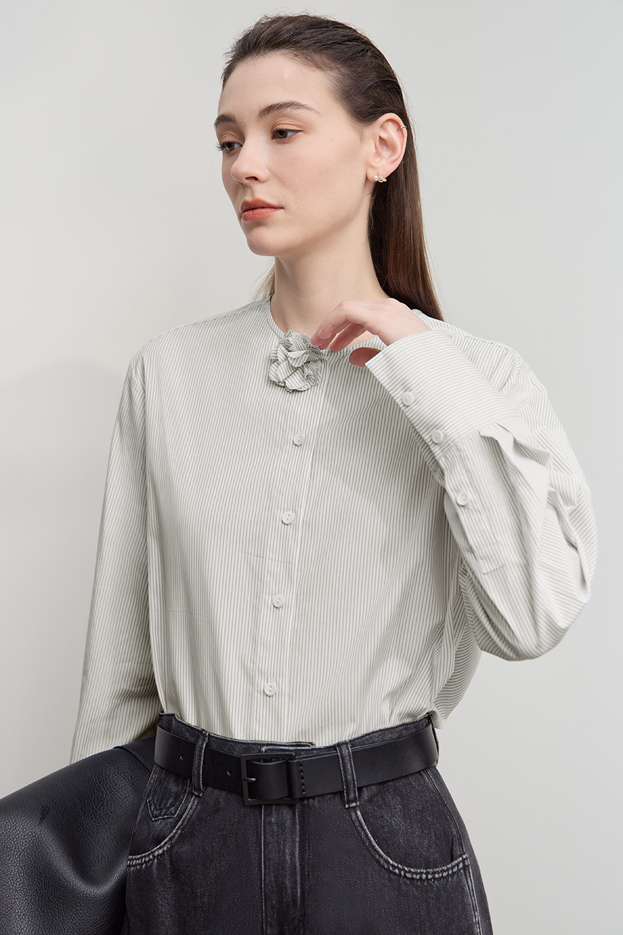 3D Floral Cotton Shirt