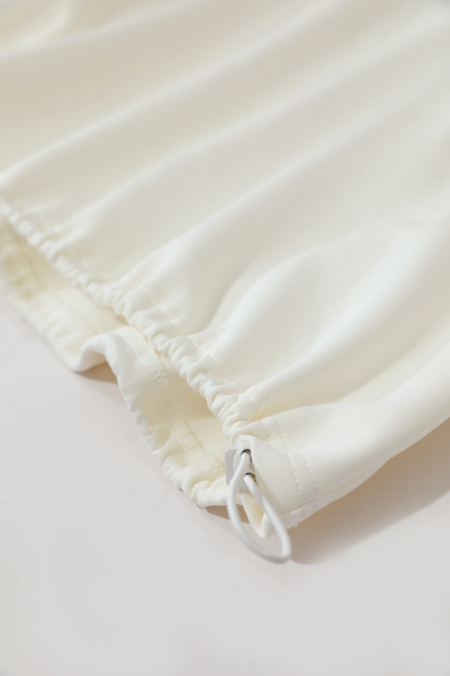 Air Layer Patchwork Satin Sweatshirt