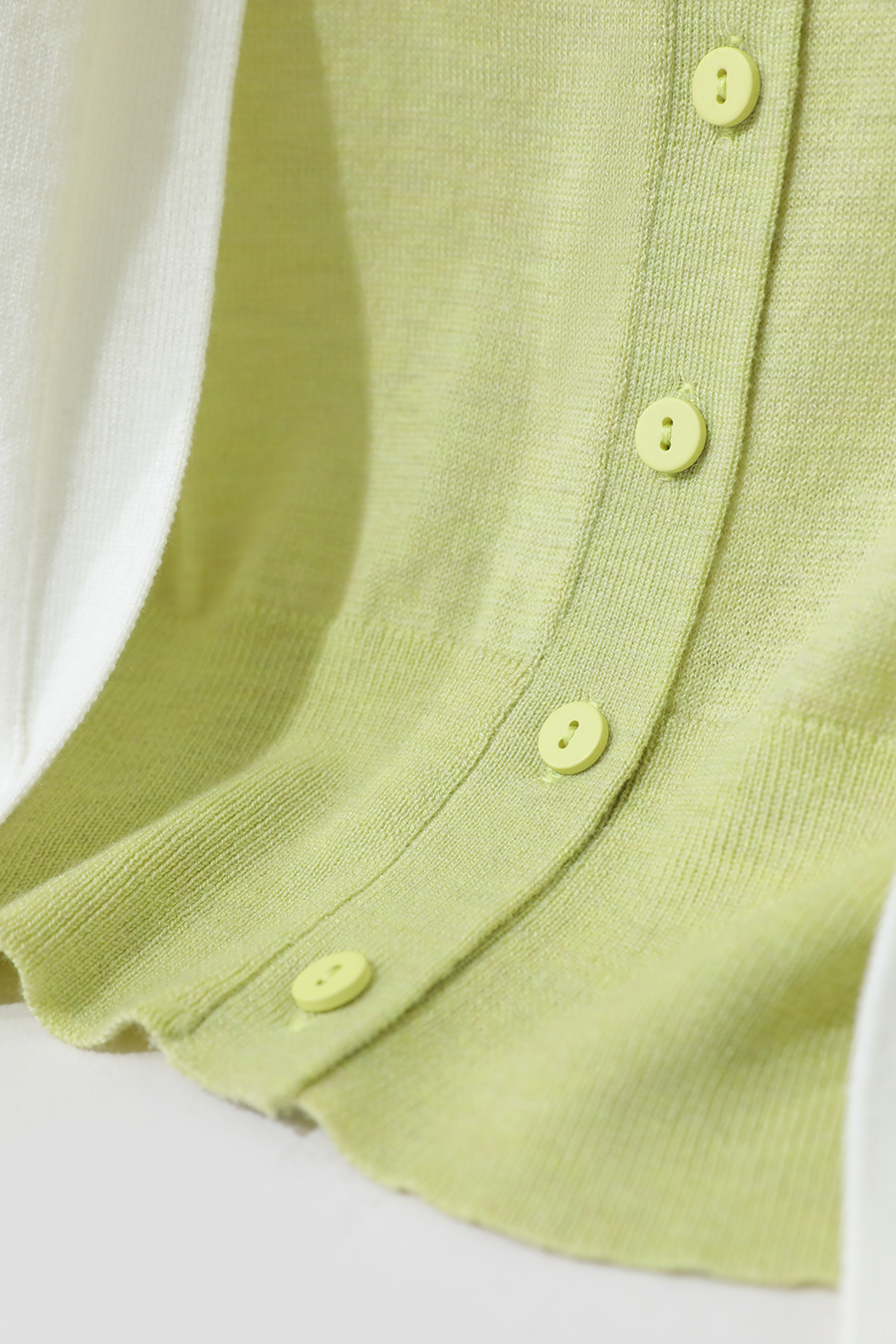 Fake Two-piece Knit Cardigan