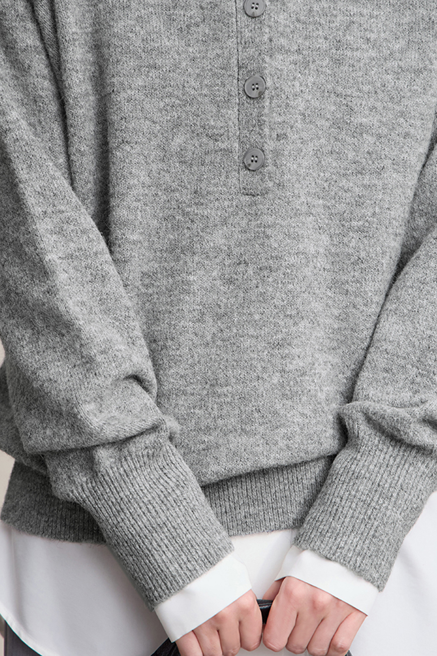 Loose Drop Shoulder Long Sleeve Sweater|AMII-AMII.com