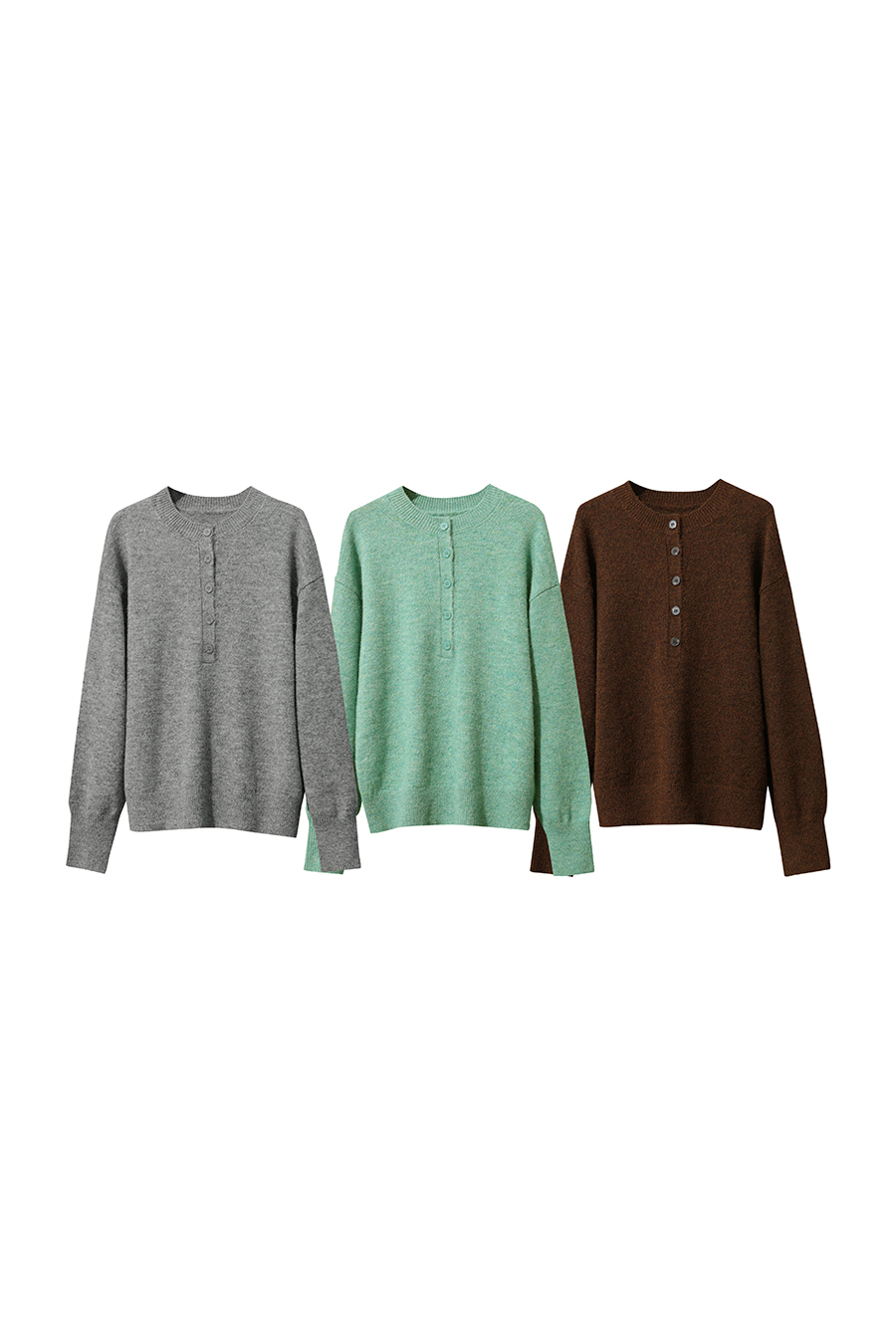 Loose Drop Shoulder Long Sleeve Sweater|AMII-AMII.com