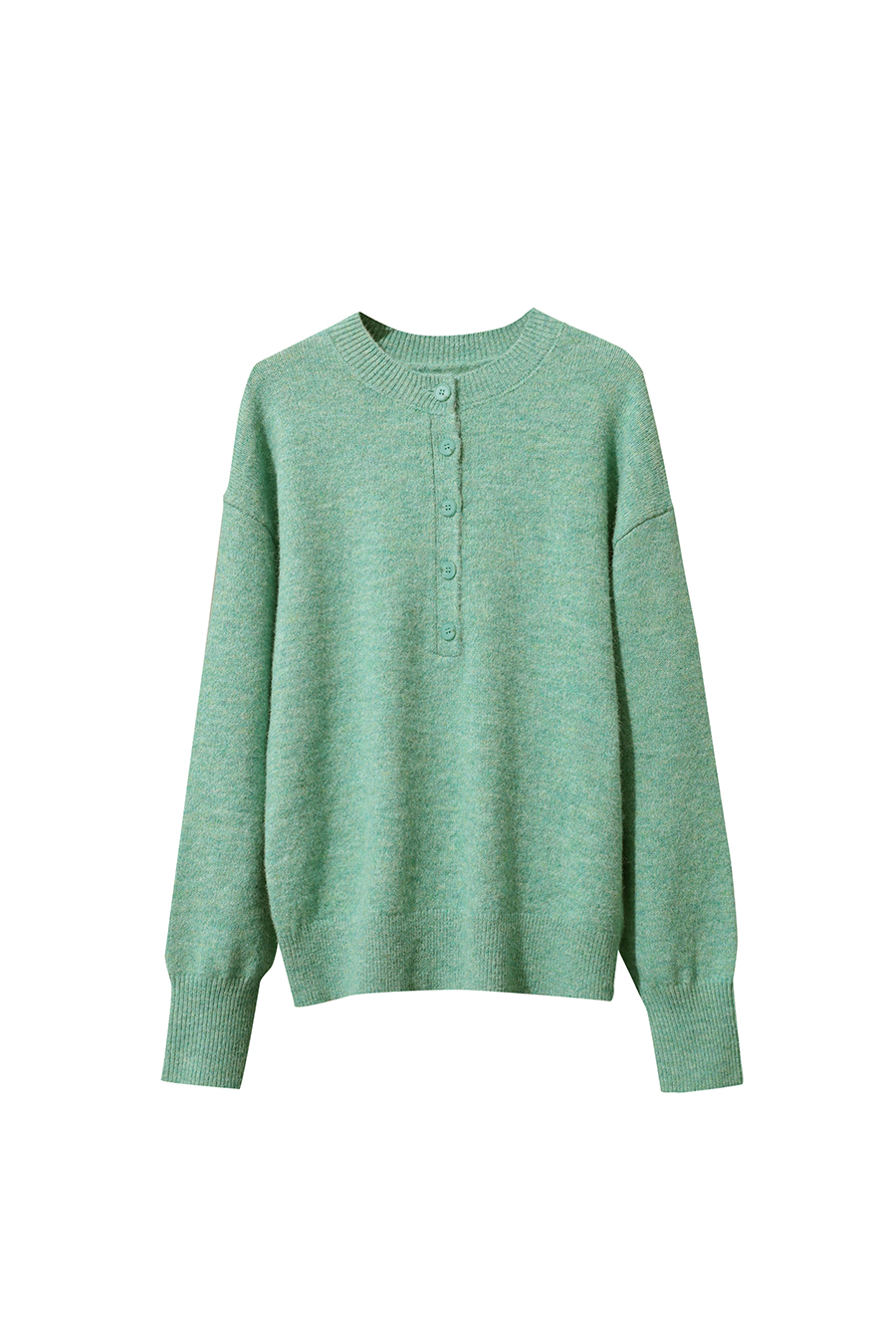 Loose Drop Shoulder Long Sleeve Sweater|AMII-AMII.com