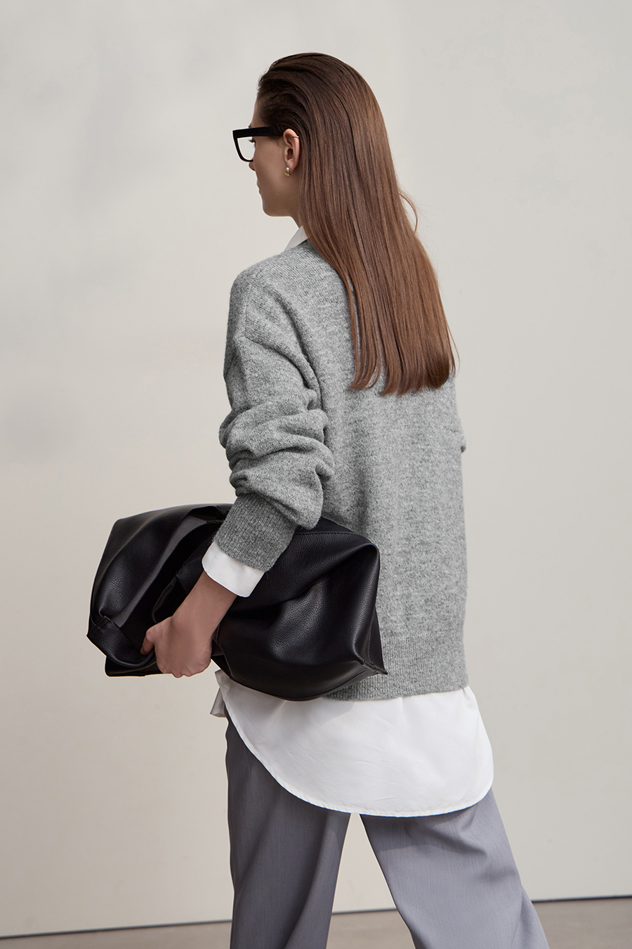 Loose Drop Shoulder Long Sleeve Sweater|AMII-AMII.com