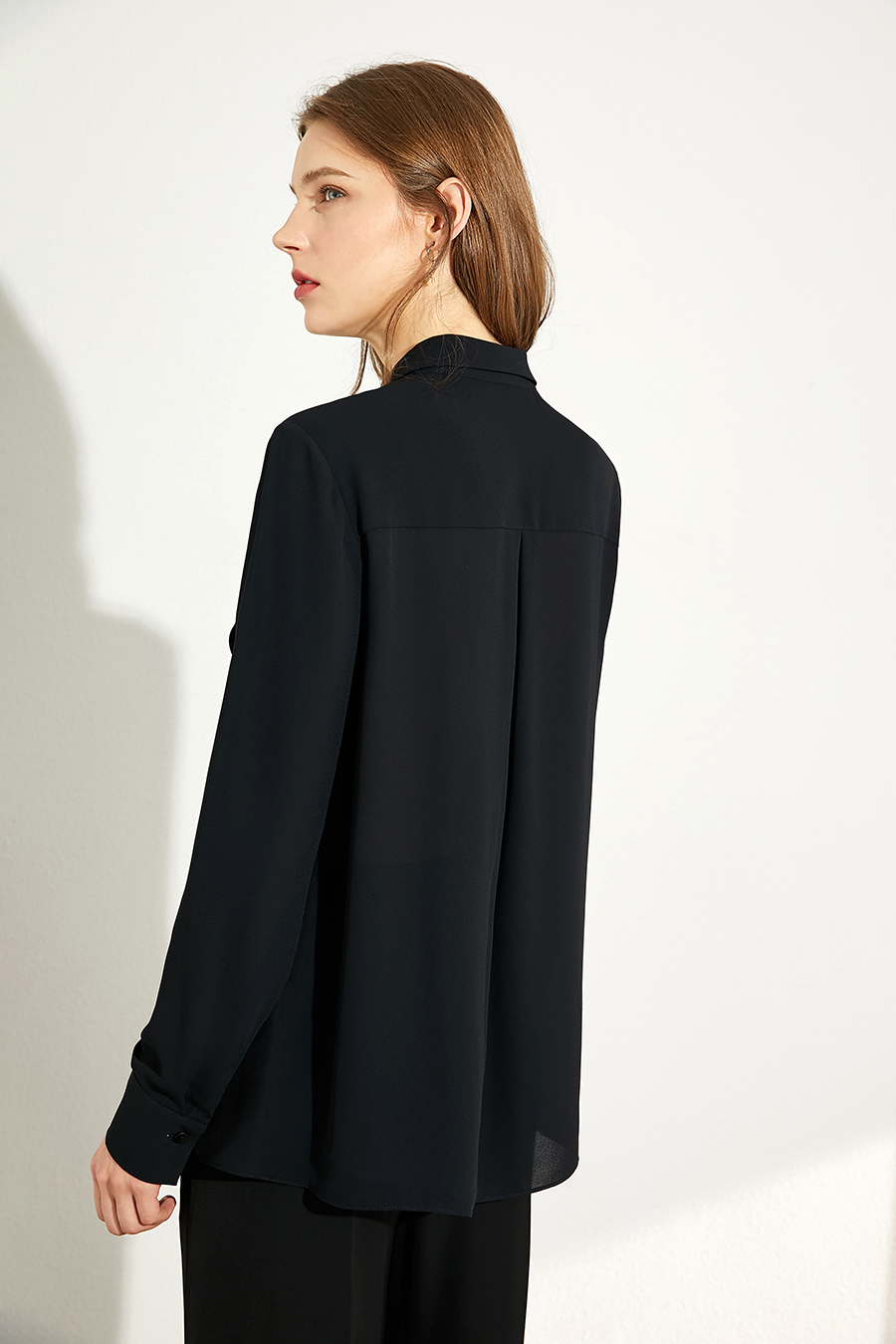 Irregular Design Chiffon Shirt|AMII-AMII.com