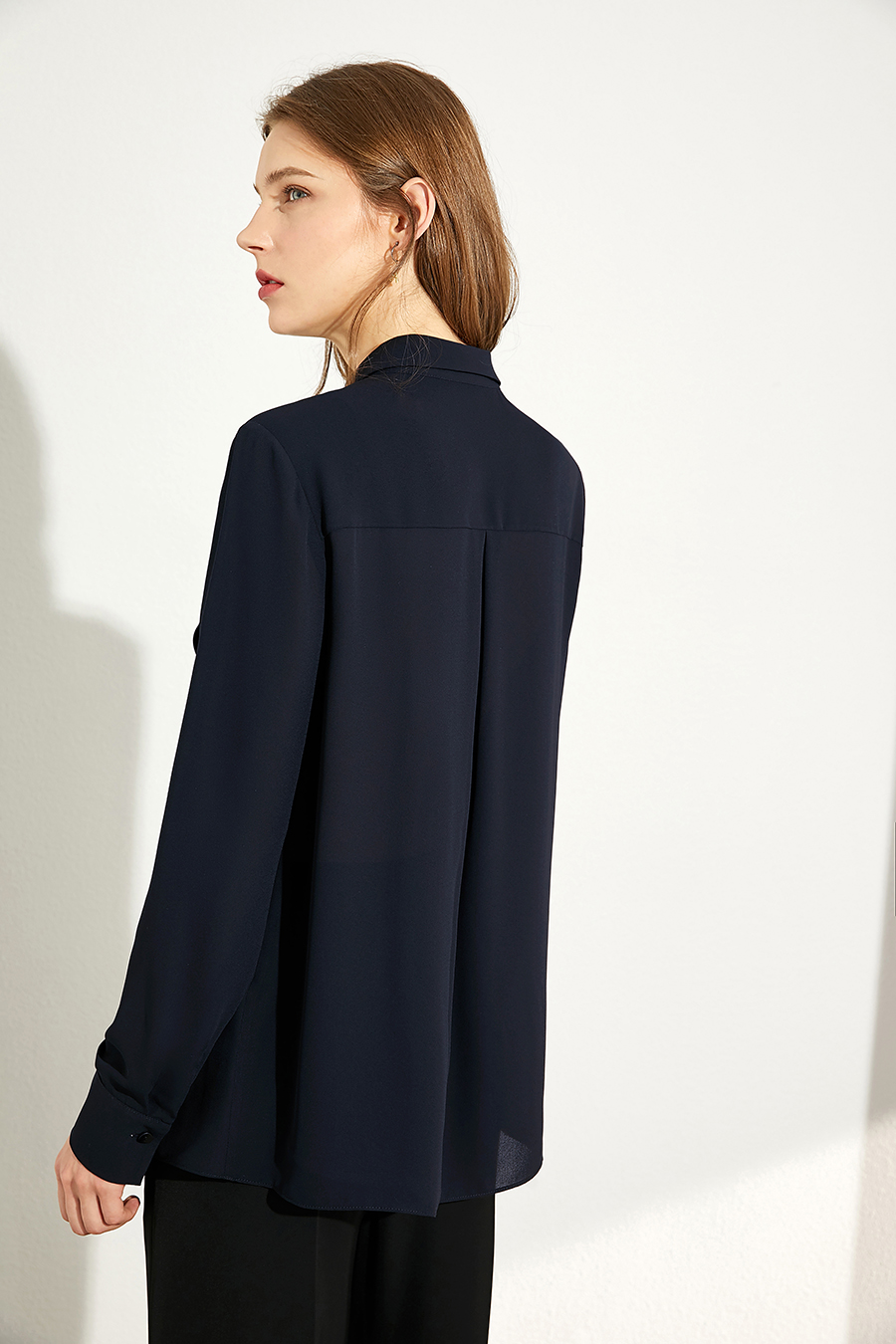 Irregular Design Chiffon Shirt|AMII-AMII.com