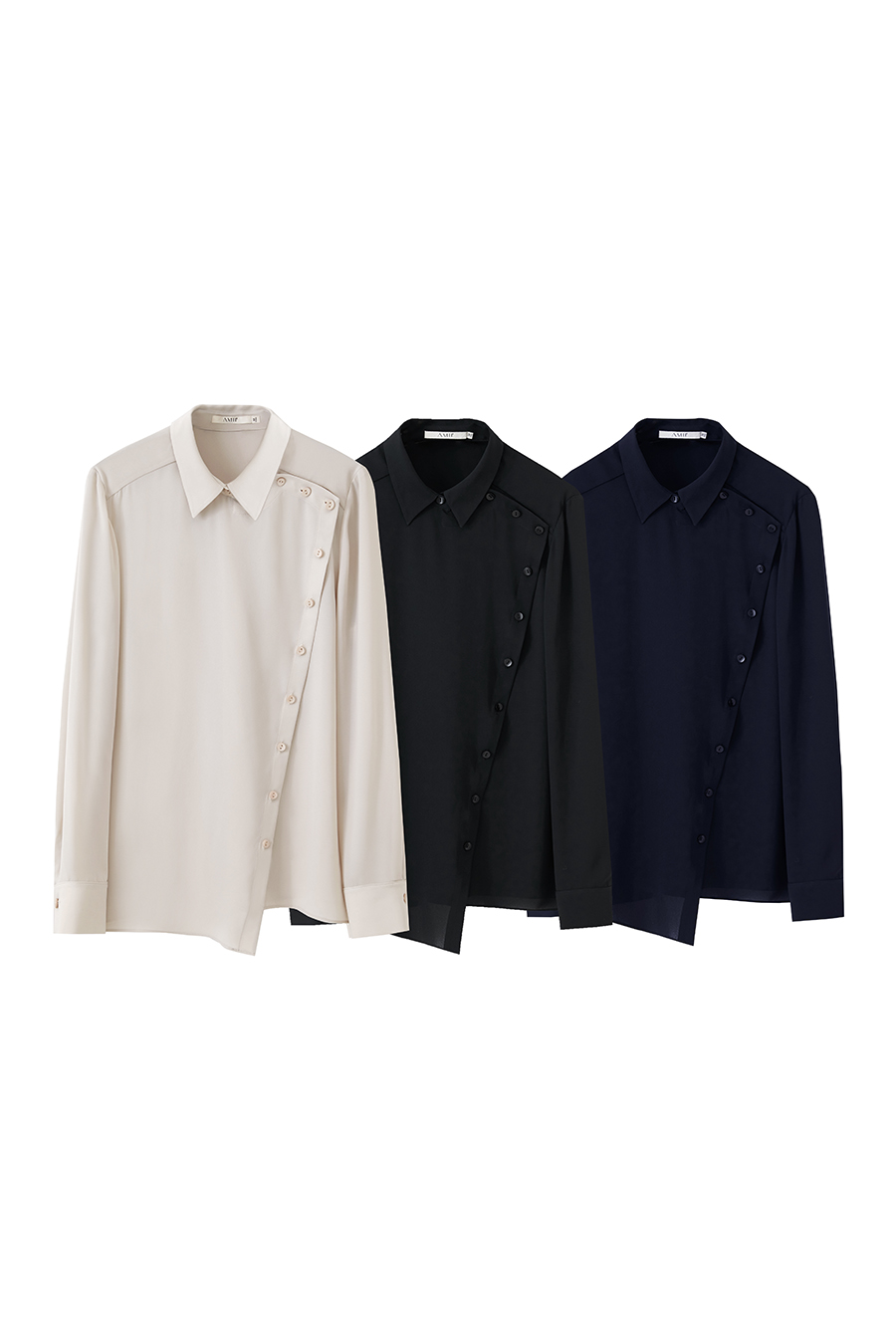 Irregular Design Chiffon Shirt|AMII-AMII.com