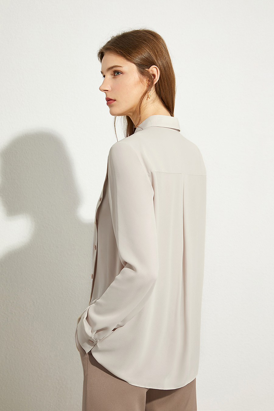 Irregular Design Chiffon Shirt|AMII-AMII.com