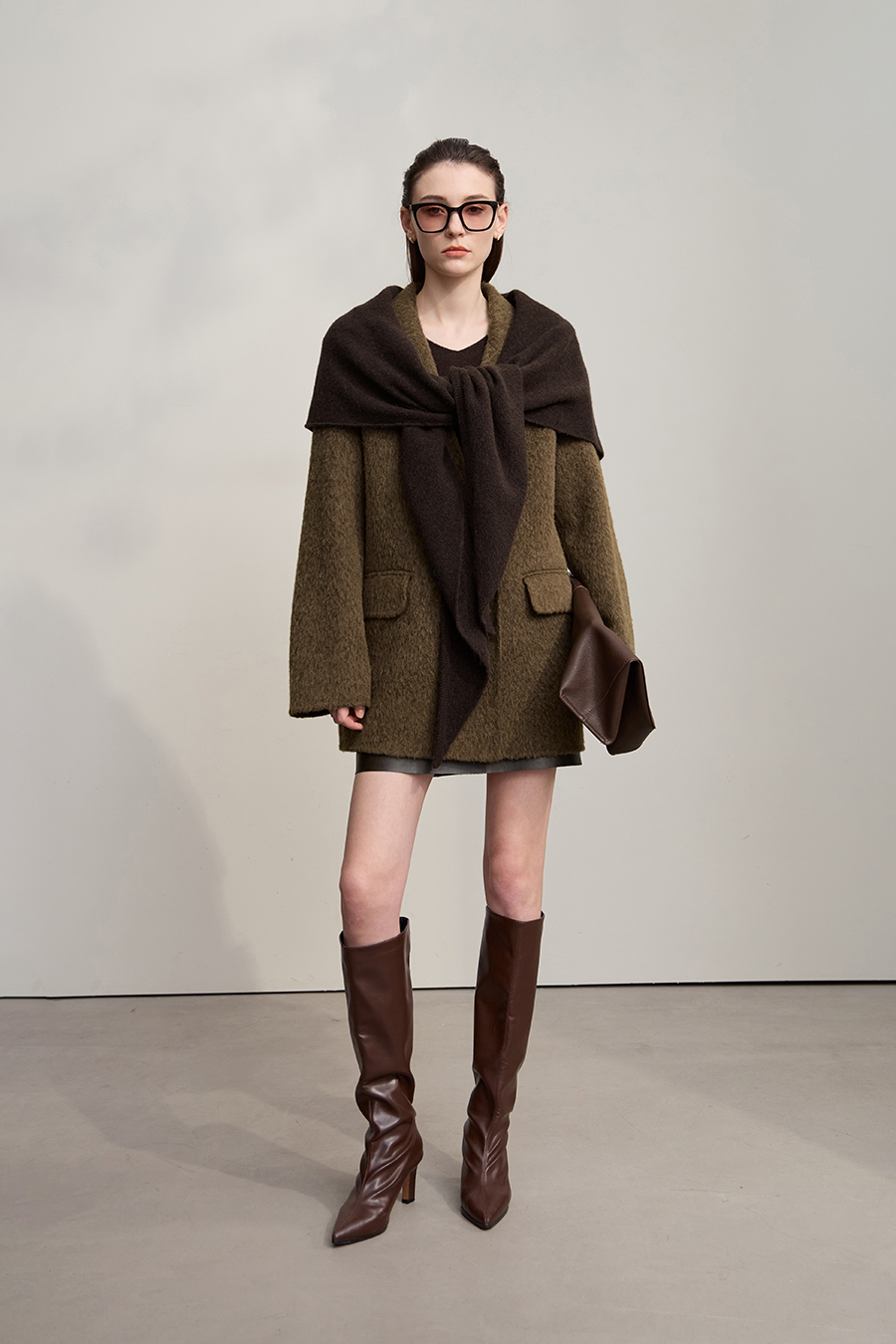 Versatile Triangle Shawl|AMII-AMII.com