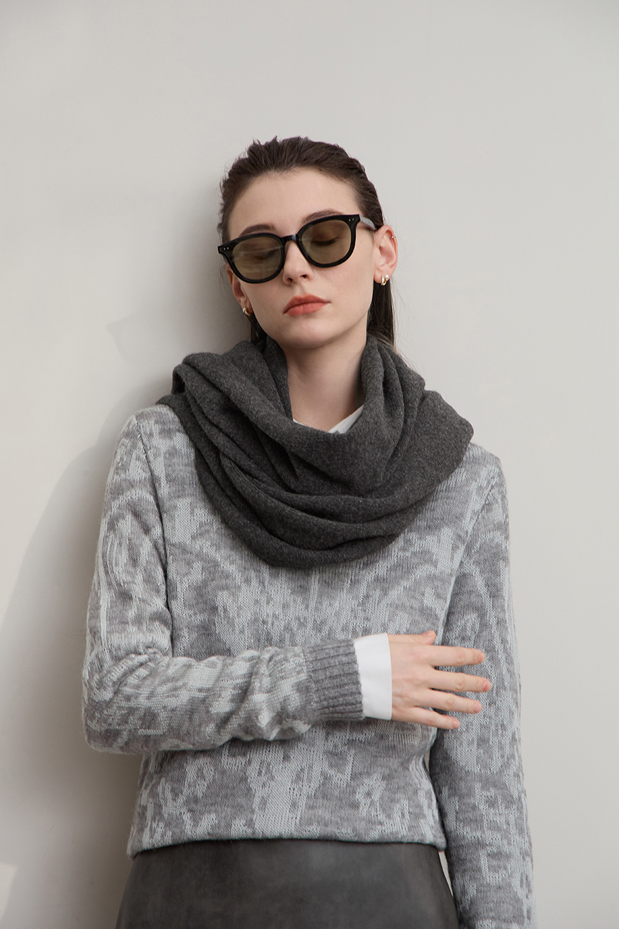 Versatile Triangle Shawl|AMII-AMII.com